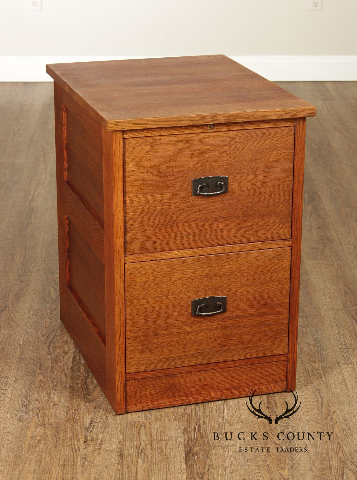 Stickley Mission Collection Oak Two-Drawer File Cabinet