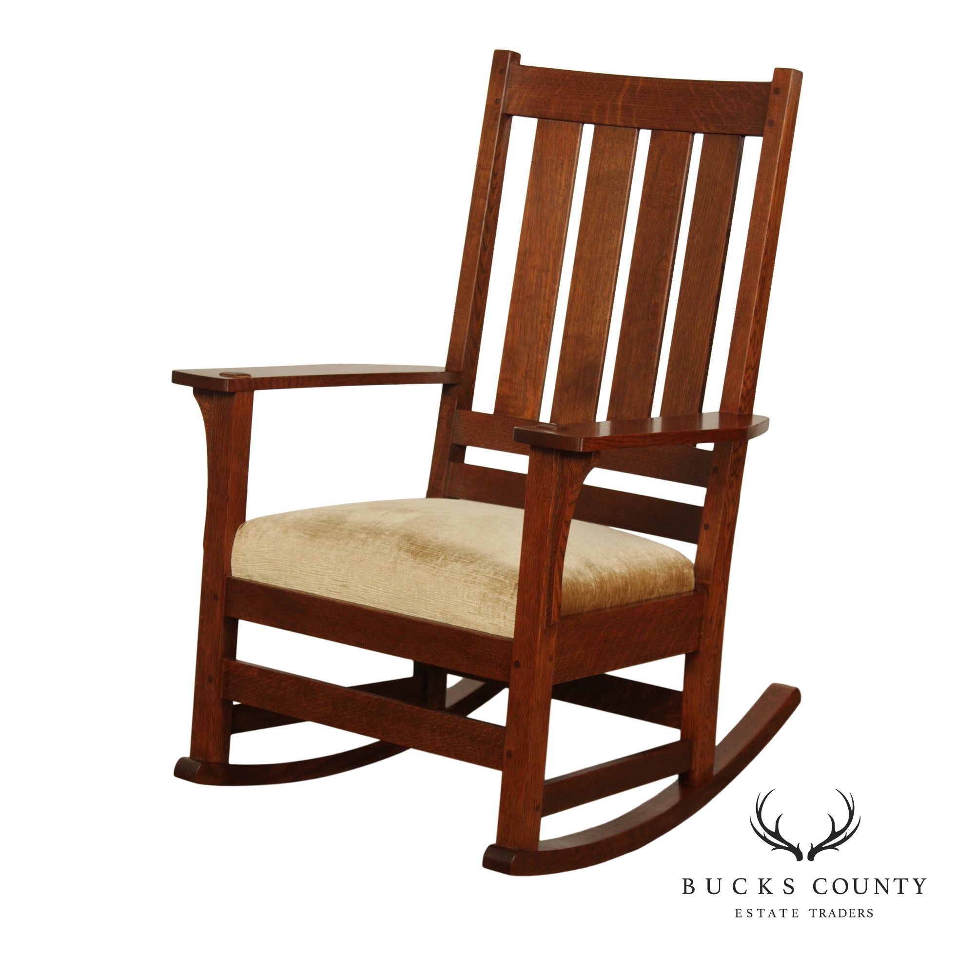 Stickley Mission Collection Oak Rocking Chair
