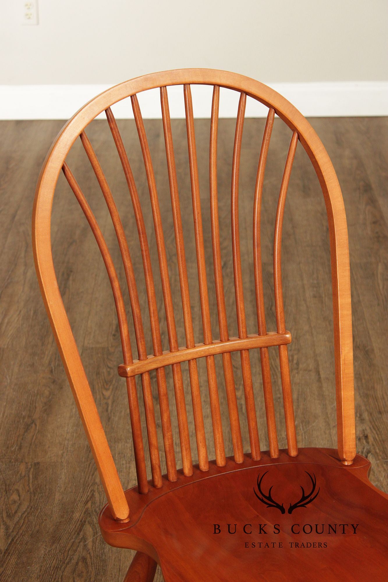 Pennsylvania House Set Of Eight Windsor Style Cherry Dining Chairs