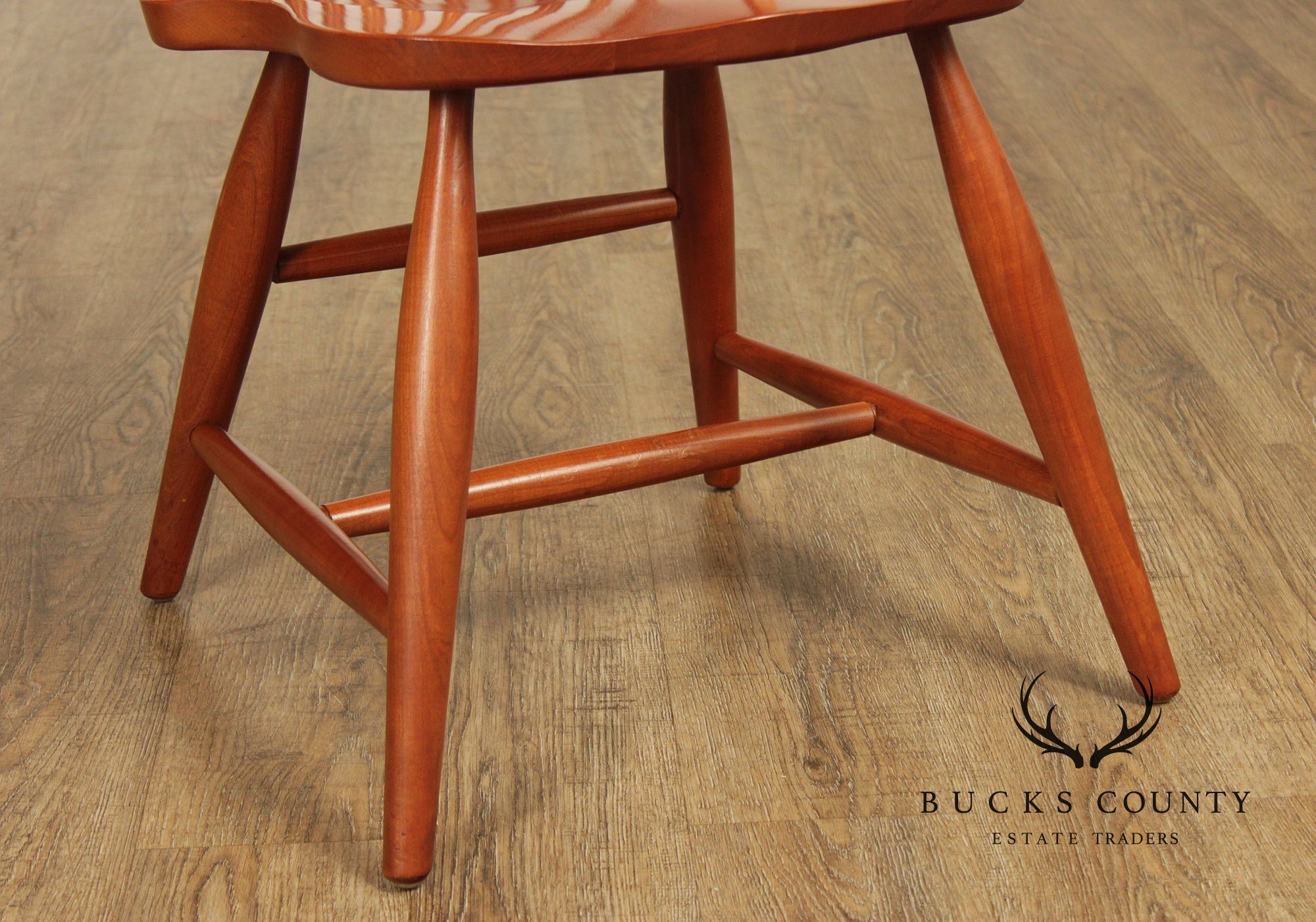 Pennsylvania House Set Of Eight Windsor Style Cherry Dining Chairs