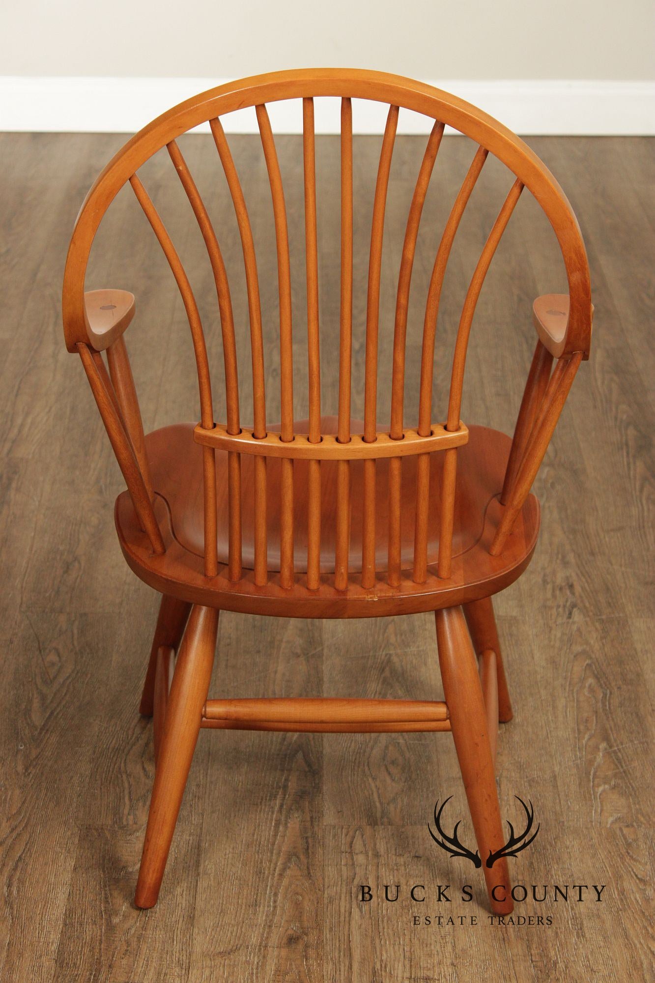 Pennsylvania House Set Of Eight Windsor Style Cherry Dining Chairs