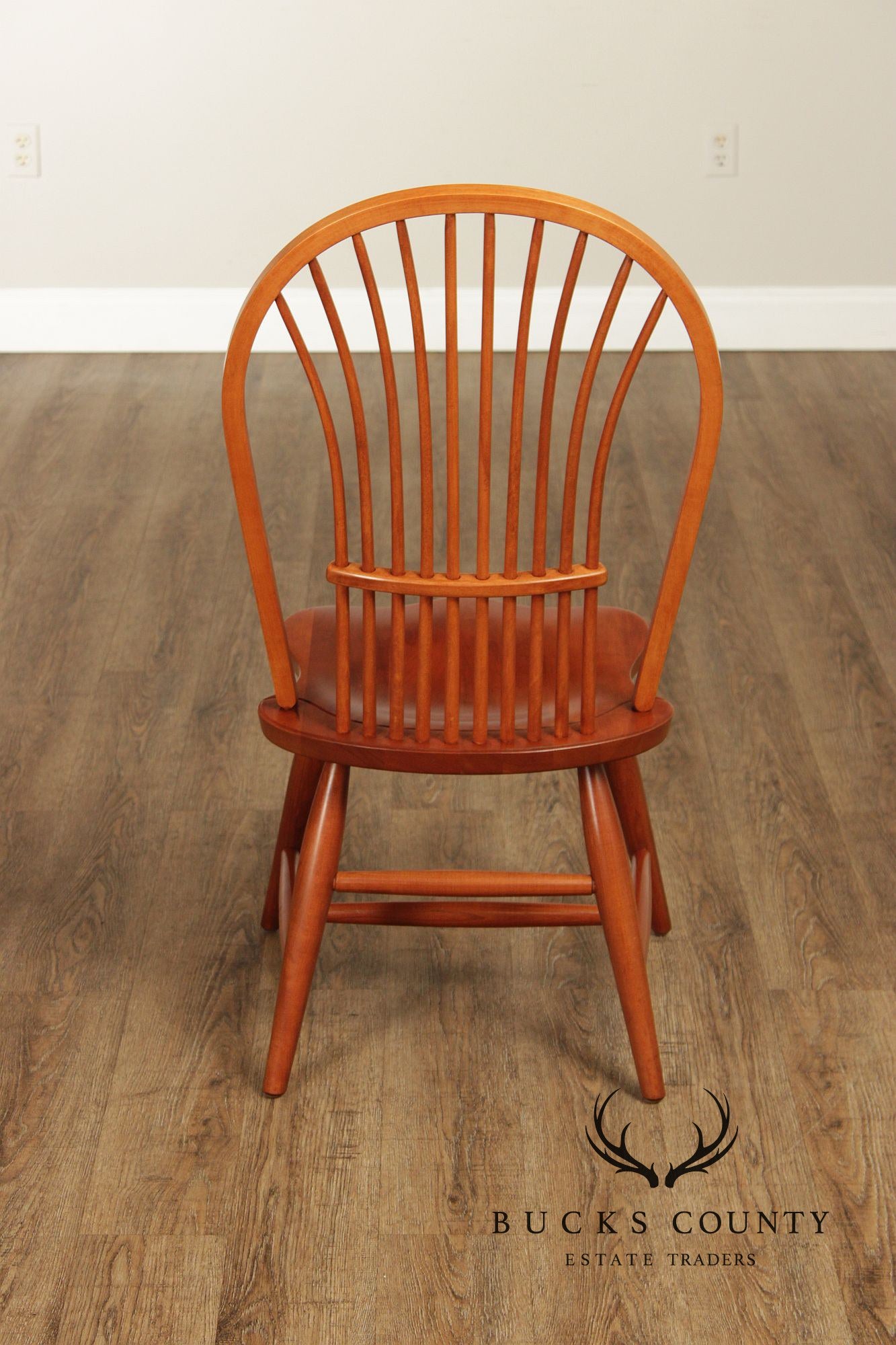Pennsylvania House Set Of Eight Windsor Style Cherry Dining Chairs