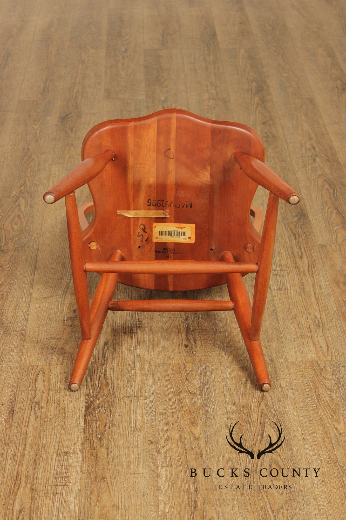 Pennsylvania House Set Of Eight Windsor Style Cherry Dining Chairs