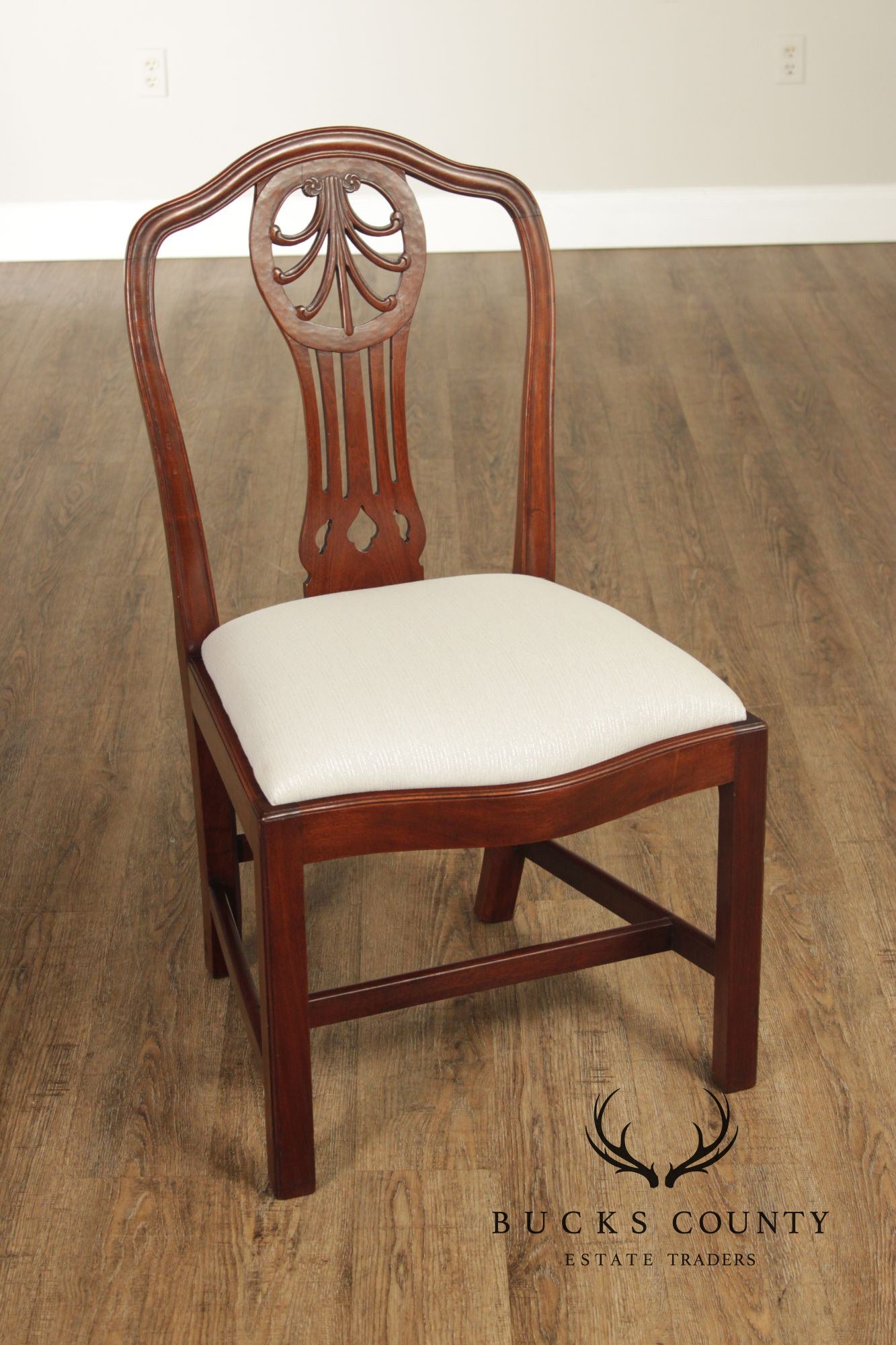 Georgian Style Antique Set of Twelve Mahogany Dining Chairs
