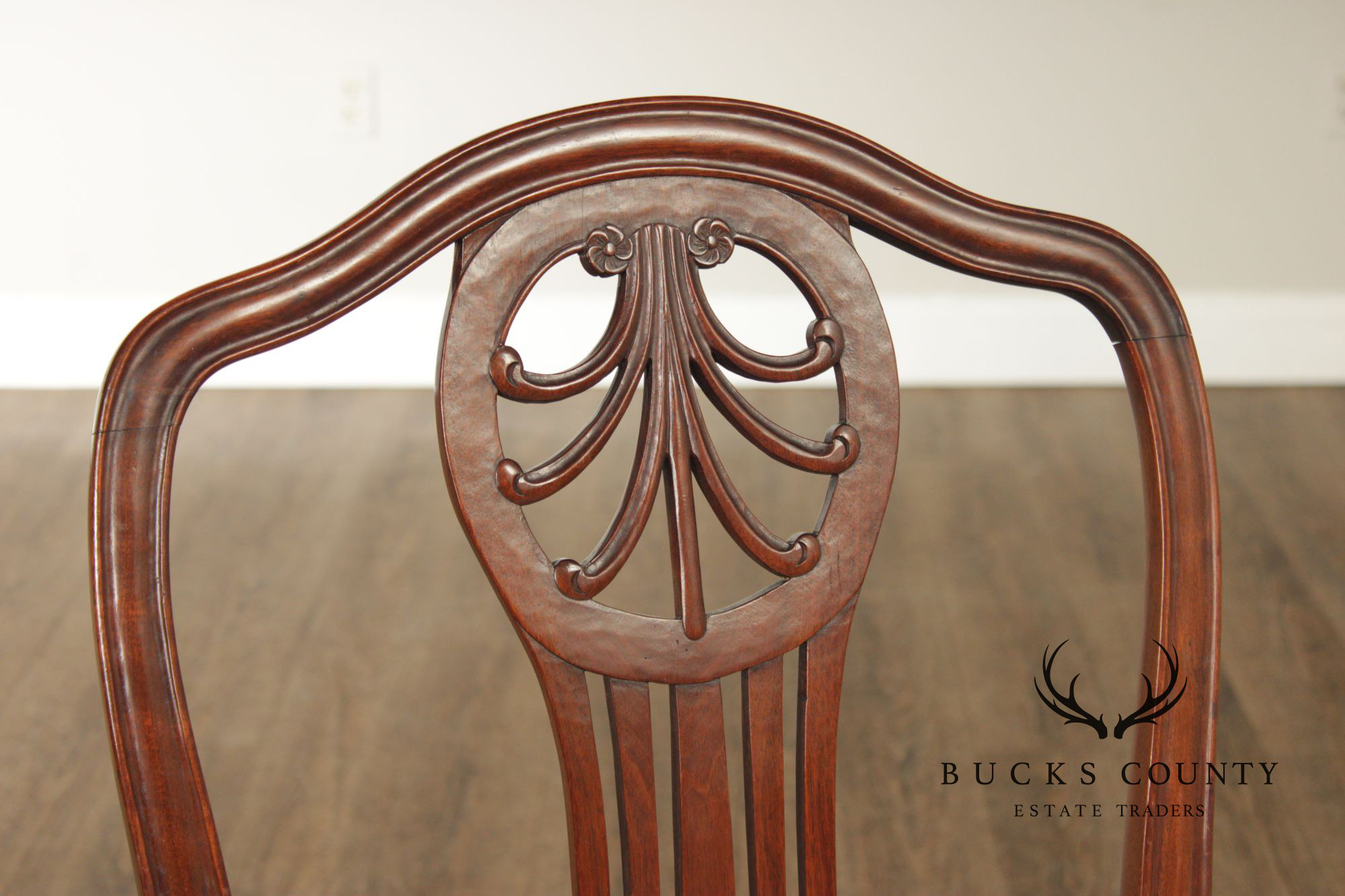 Georgian Style Antique Set of Twelve Mahogany Dining Chairs