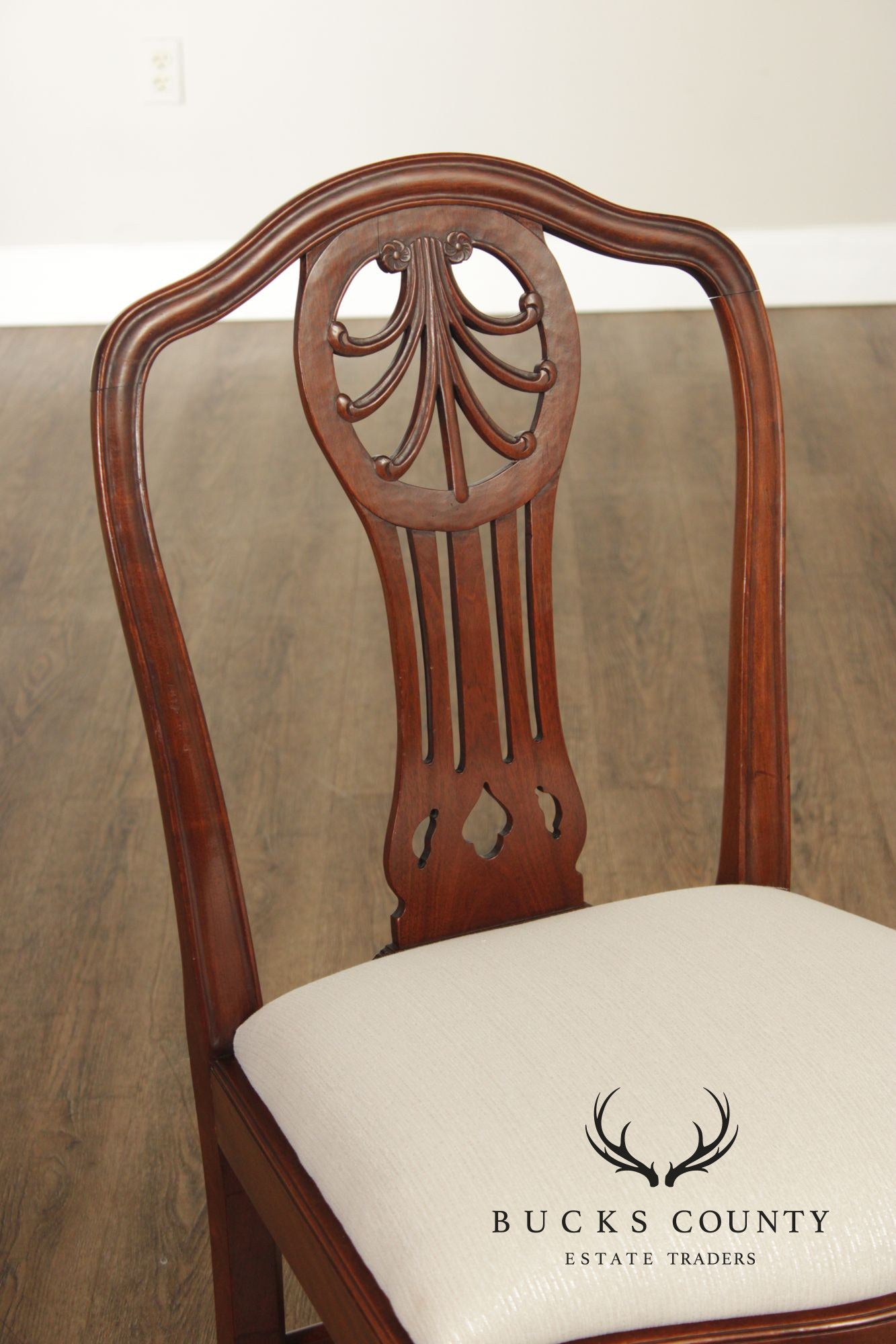 Georgian Style Antique Set of Twelve Mahogany Dining Chairs