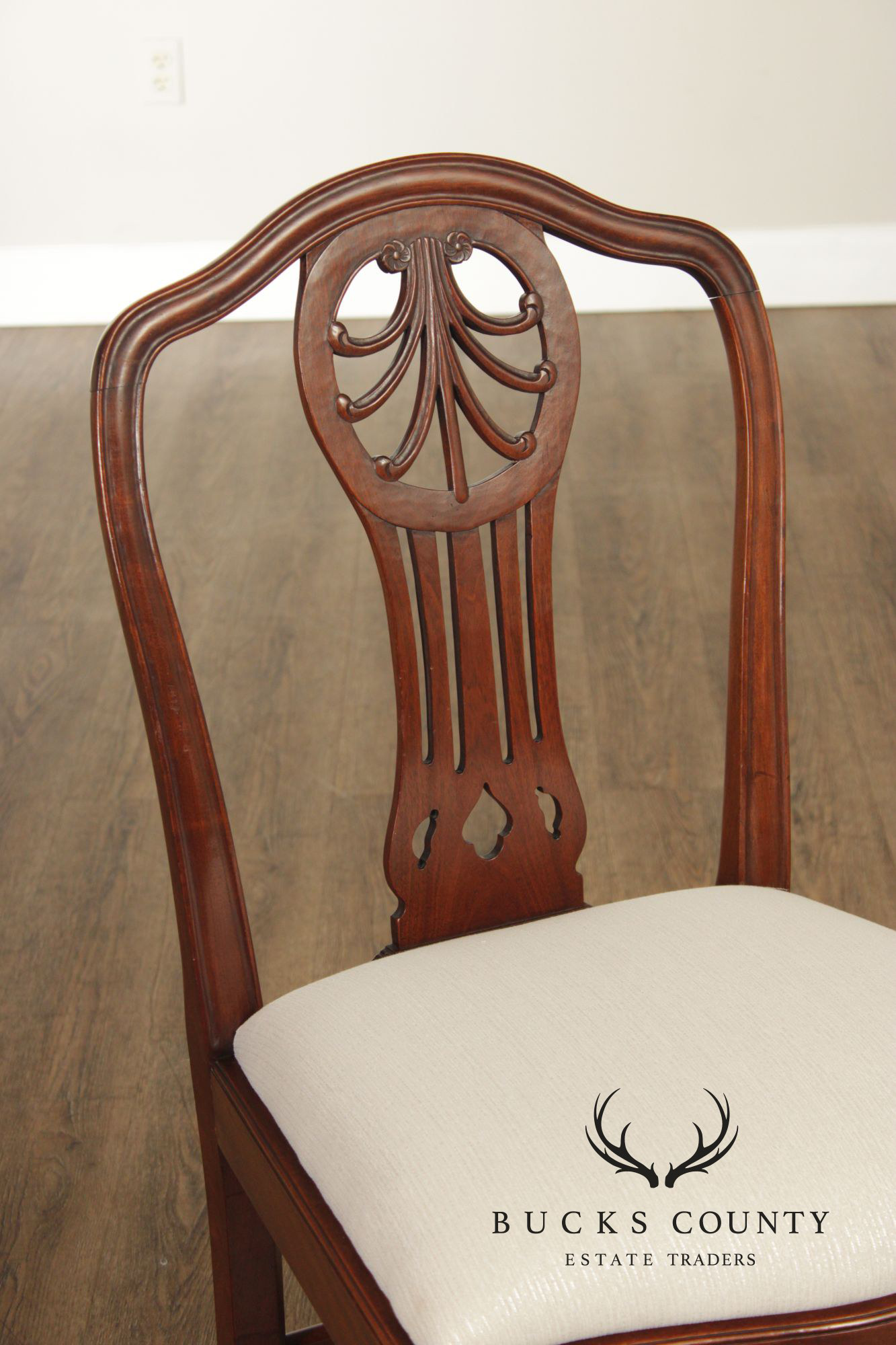 Georgian Style Antique Set of Twelve Mahogany Dining Chairs