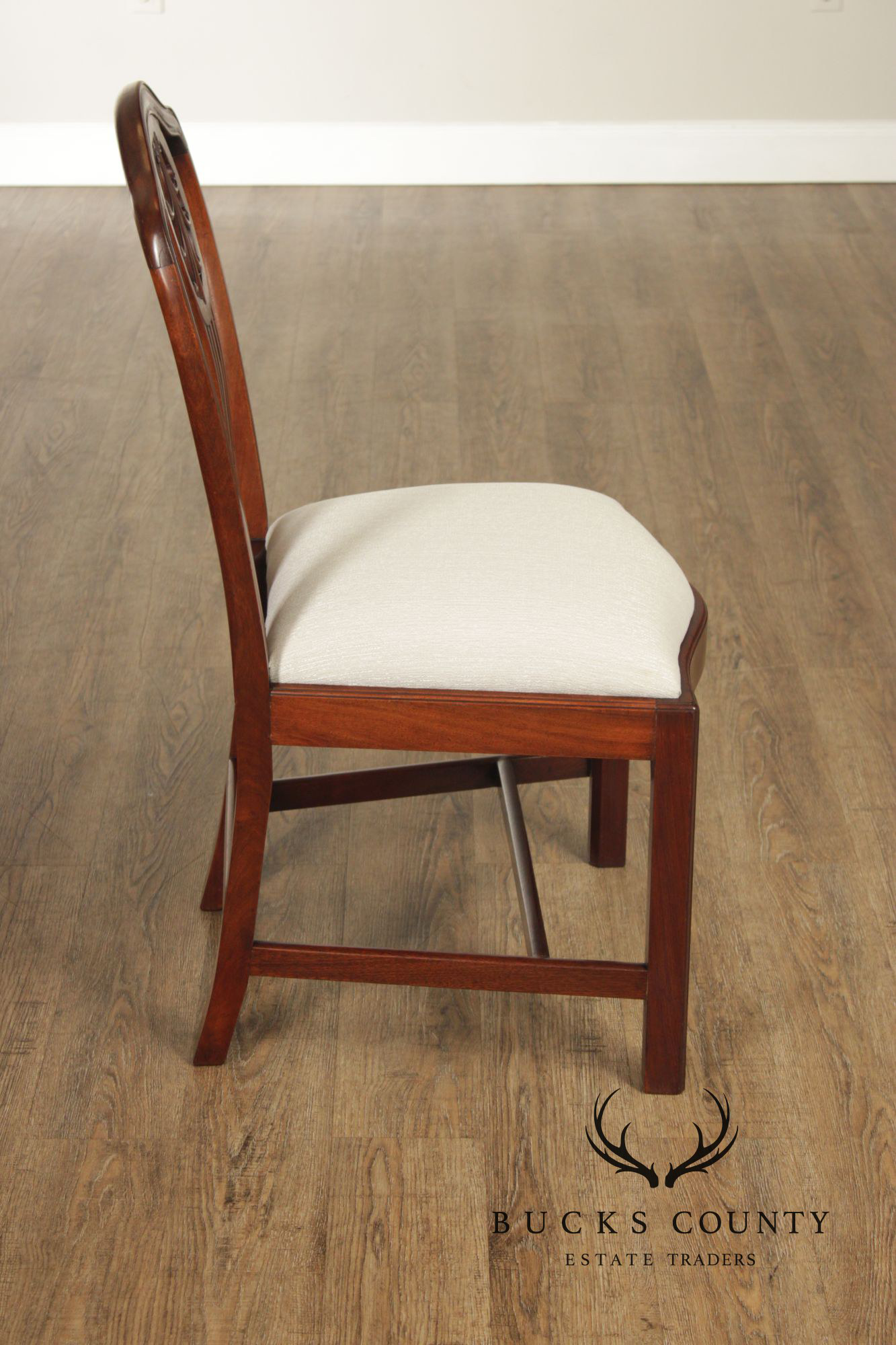 Georgian Style Antique Set of Twelve Mahogany Dining Chairs