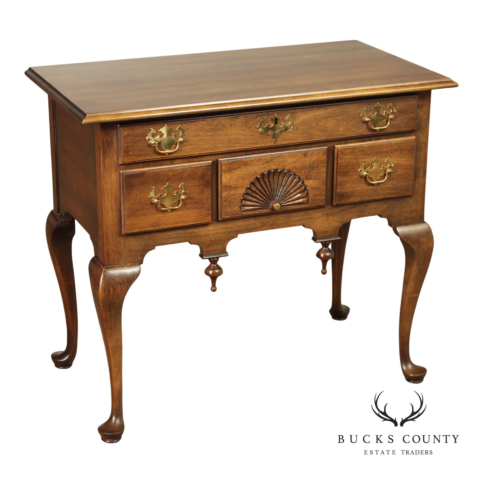 Statton Private Collection Queen Anne Style Cherry Lowboy