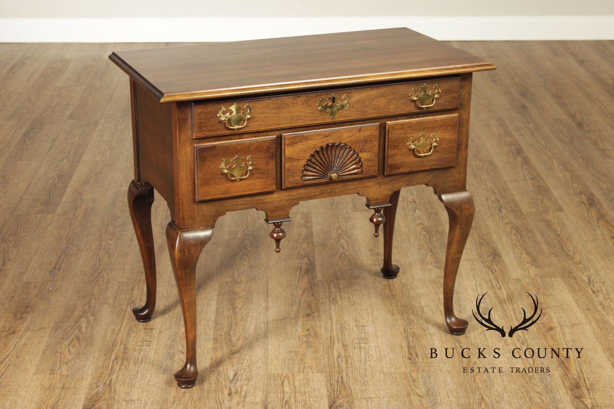 Statton Private Collection Queen Anne Style Cherry Lowboy