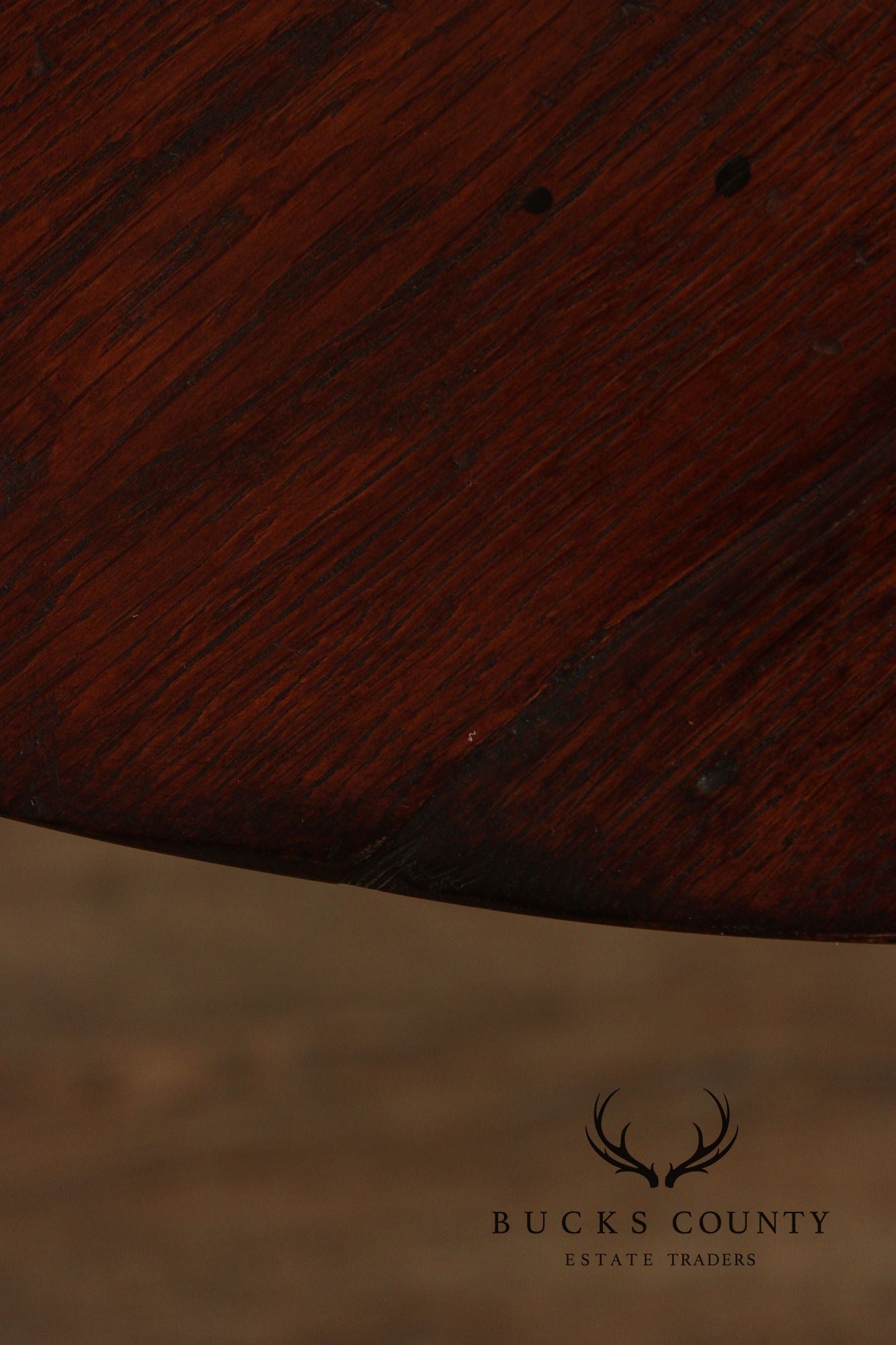 Vintage Round Oak English Cricket Table