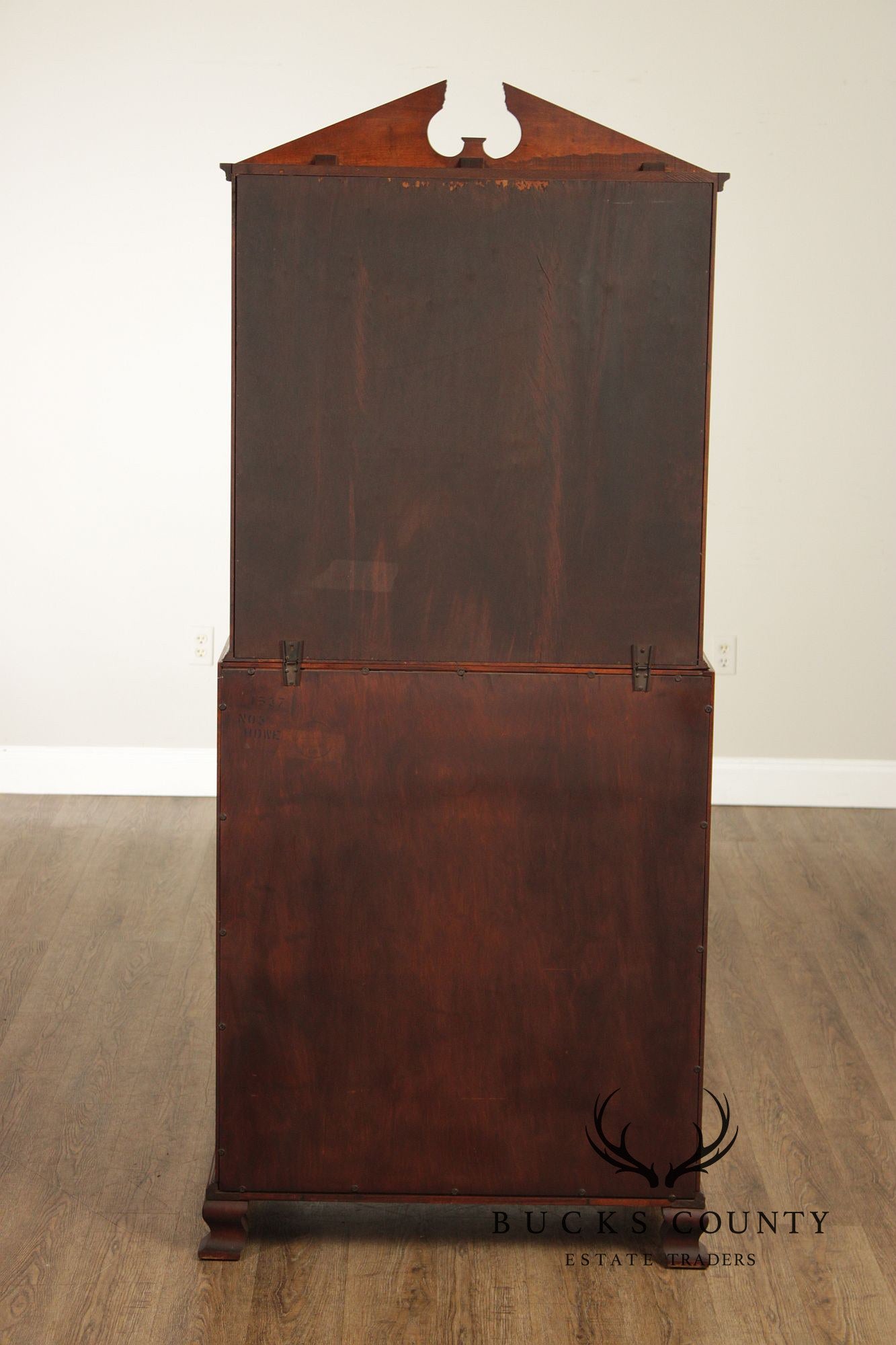 Statton Trutype Vintage Maple Secretary Desk Bookcase