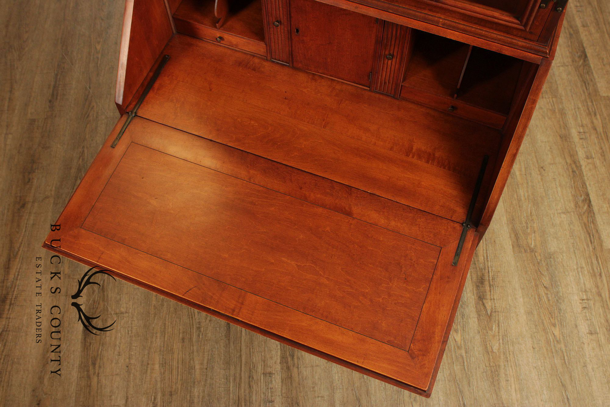 Statton Trutype Vintage Maple Secretary Desk Bookcase