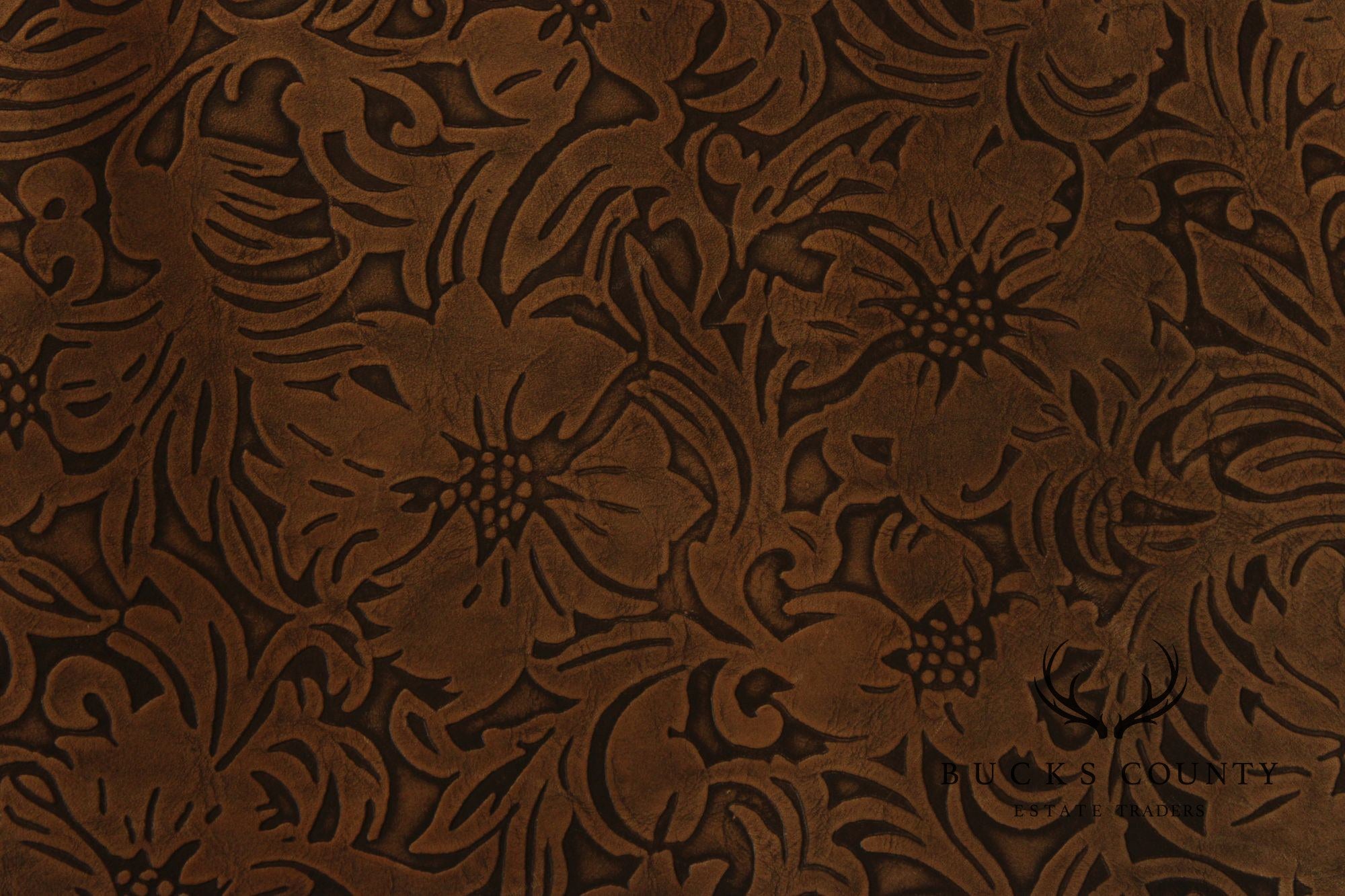Stickley Craftsman Leather 'The Monterey' Storage Bench