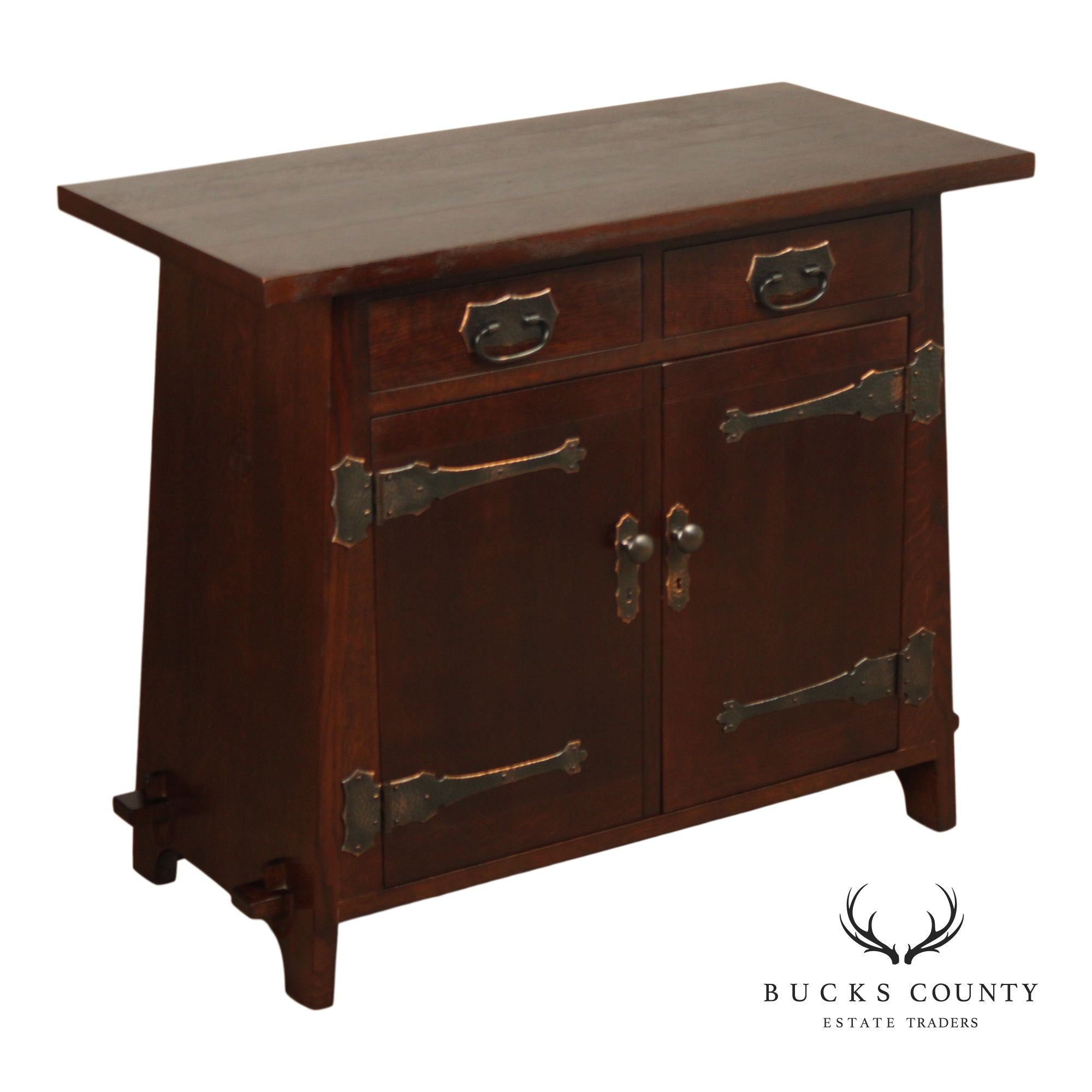 Stickley Roycroft Reissue Mission Oak Cellarette Cabinet