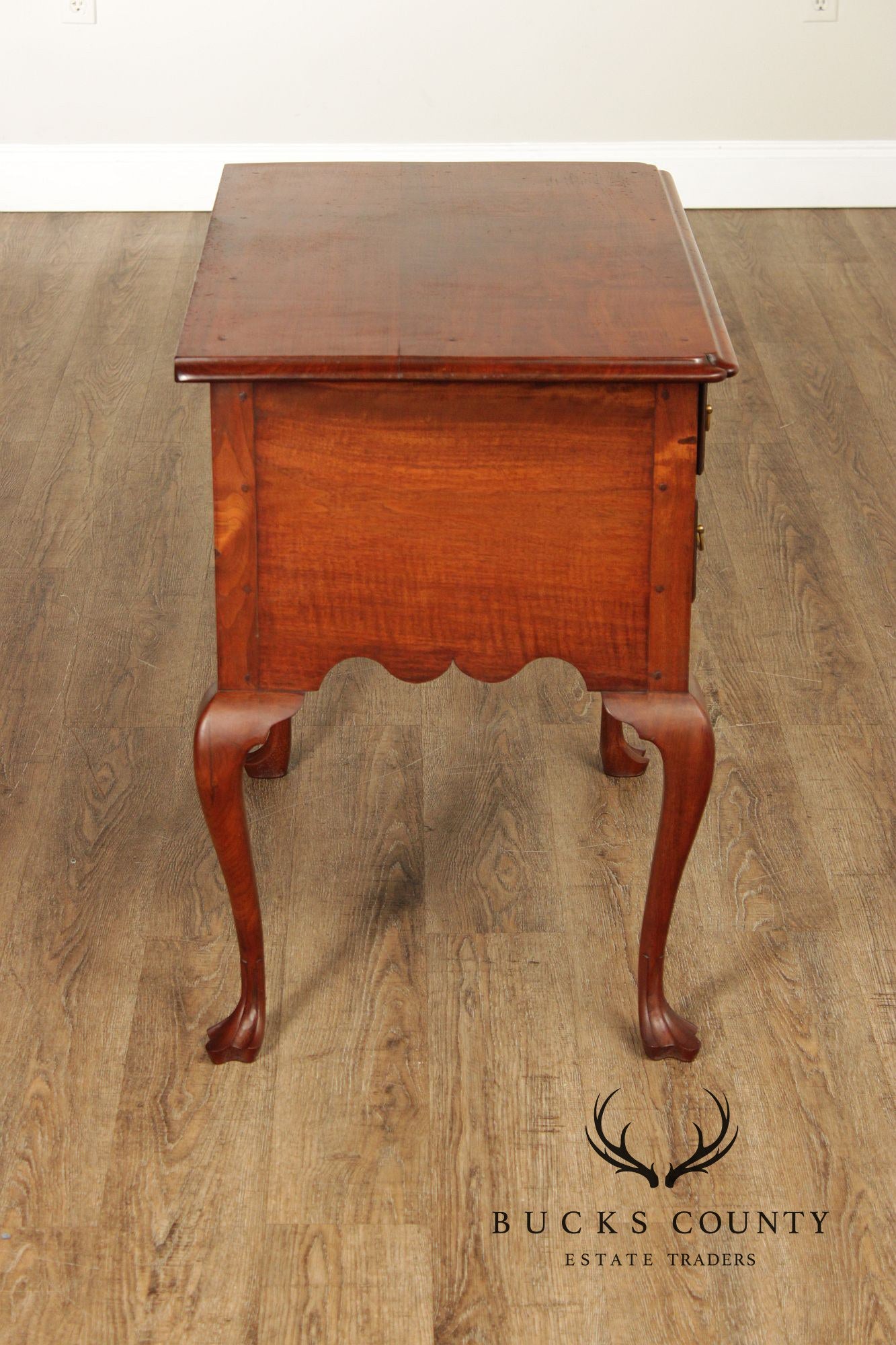 Robert Whitley Custom Queen Anne Style Walnut Lowboy