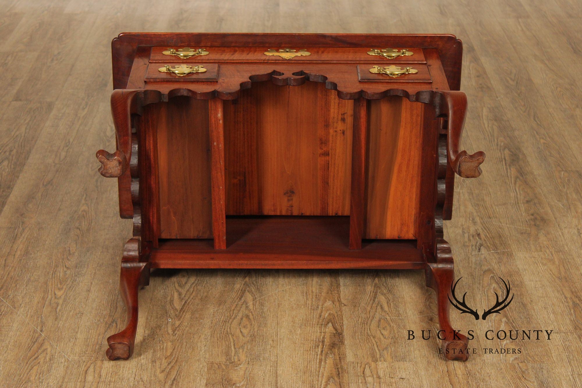 Robert Whitley Custom Queen Anne Style Walnut Lowboy