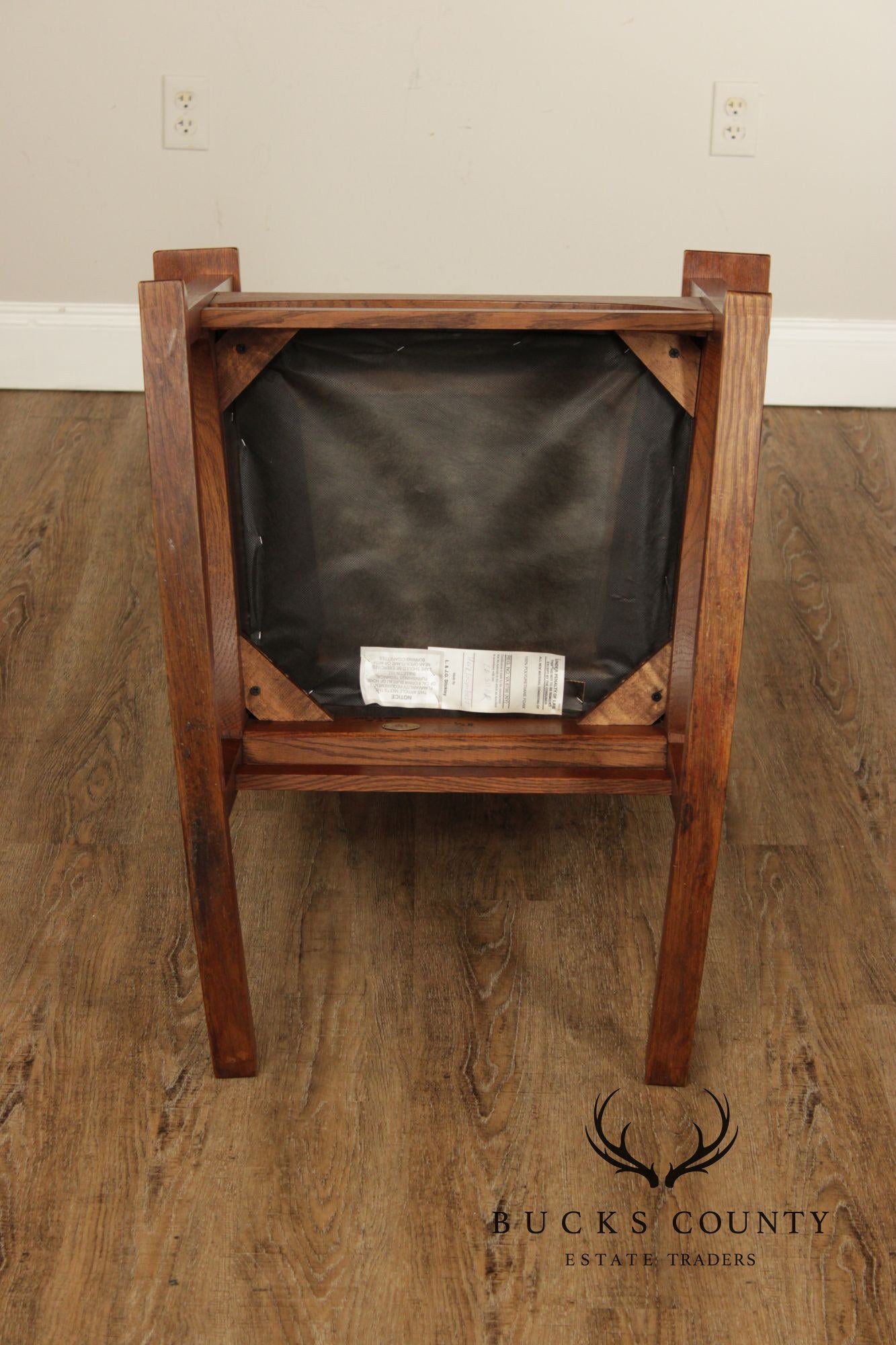 Stickley Mission Collection Harvey Ellis Inlaid Oak Rocker