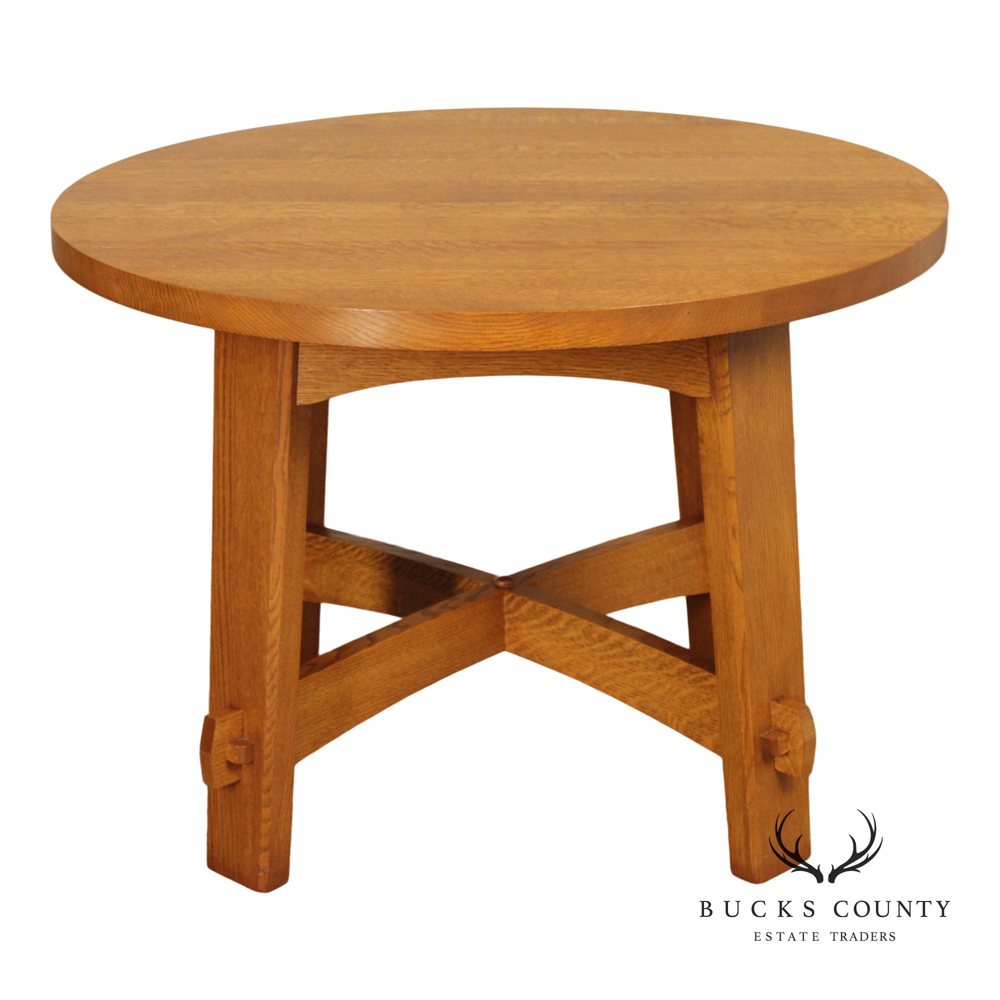 Stickley Mission Collection Oak Commemorative Library Table