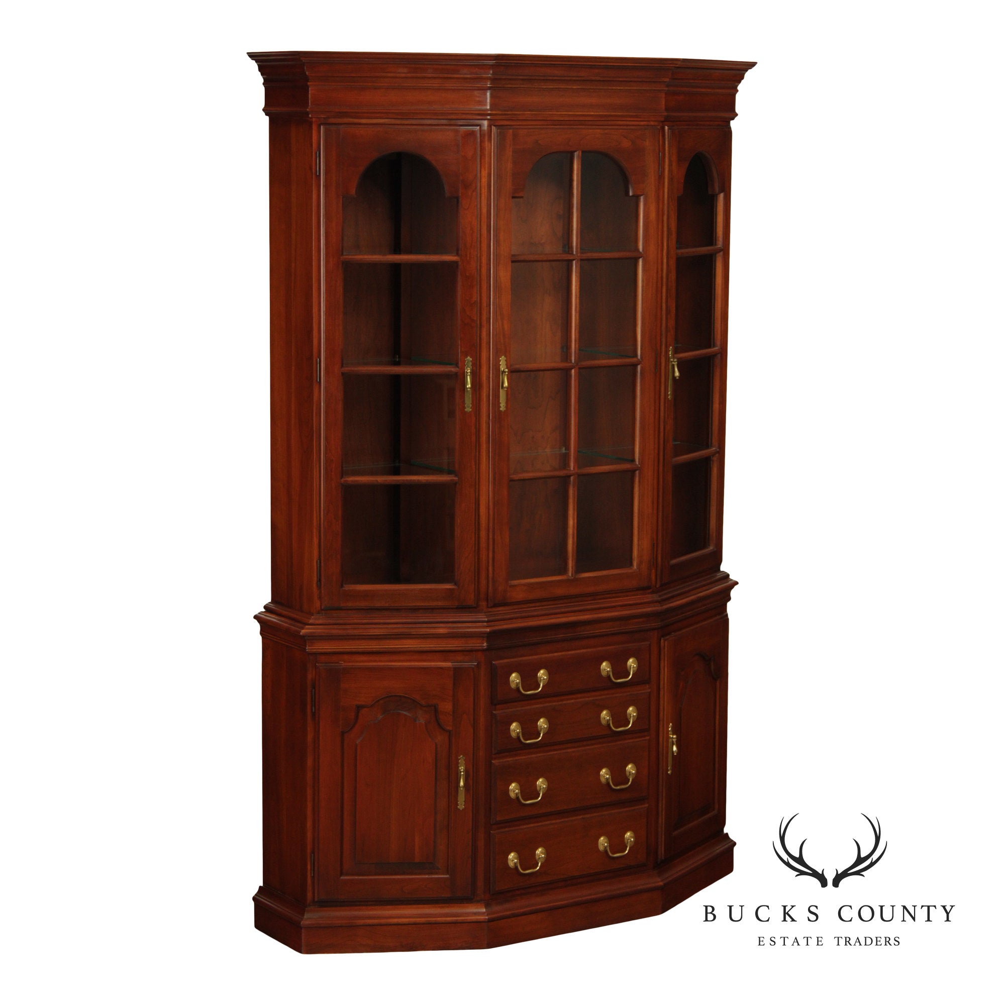 Harden Georgian Style Cherry China Cabinet