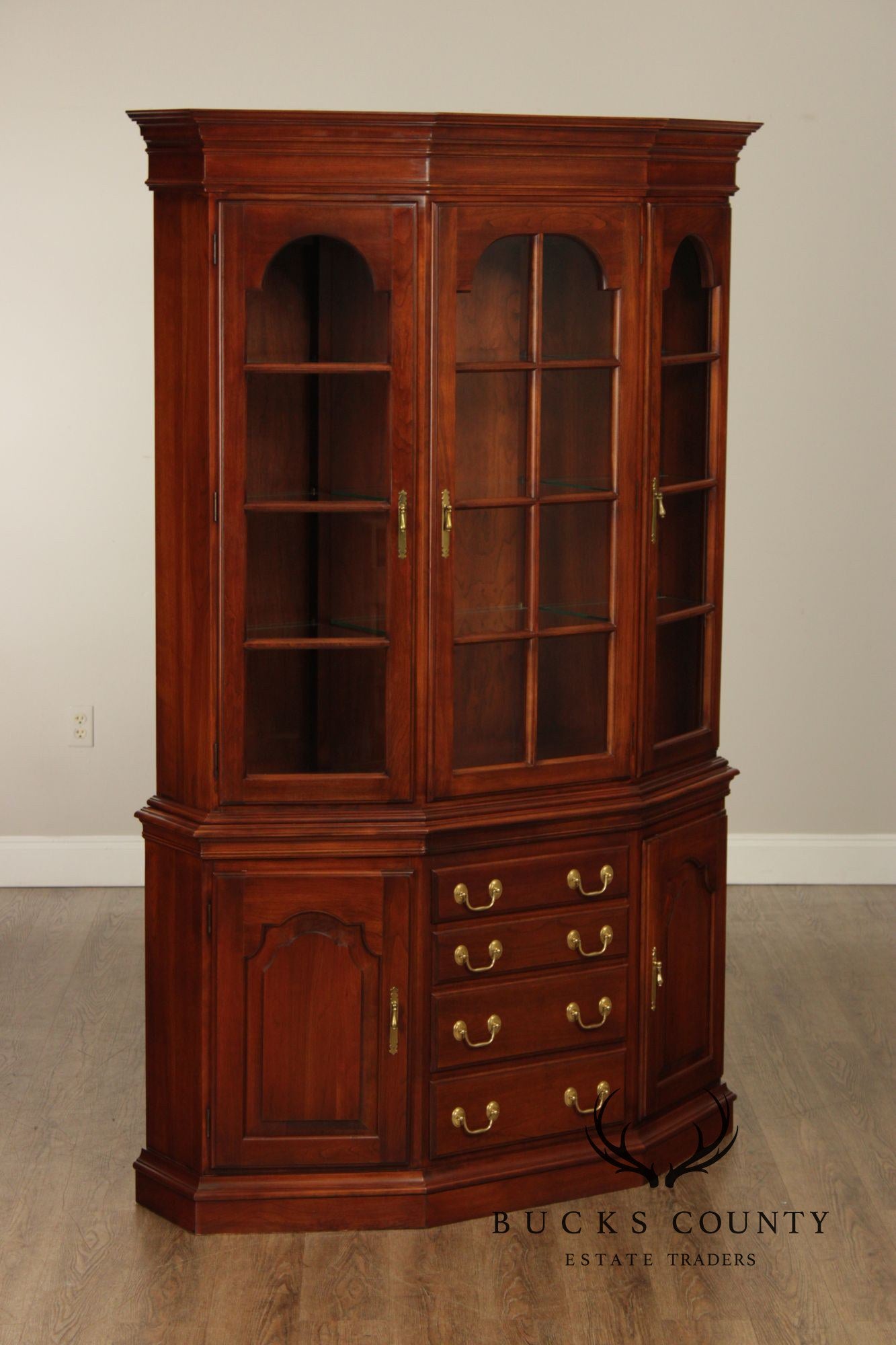 Harden Georgian Style Cherry China Cabinet