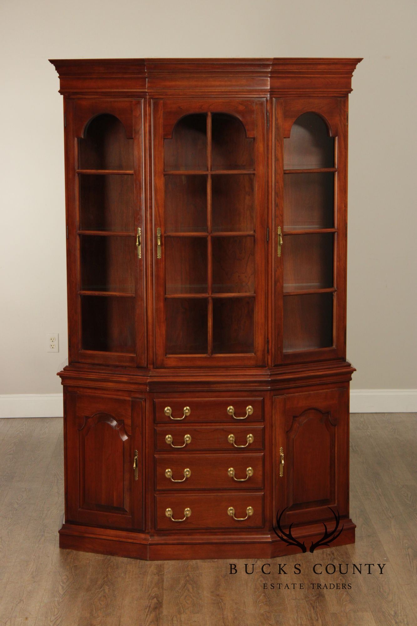 Harden Georgian Style Cherry China Cabinet