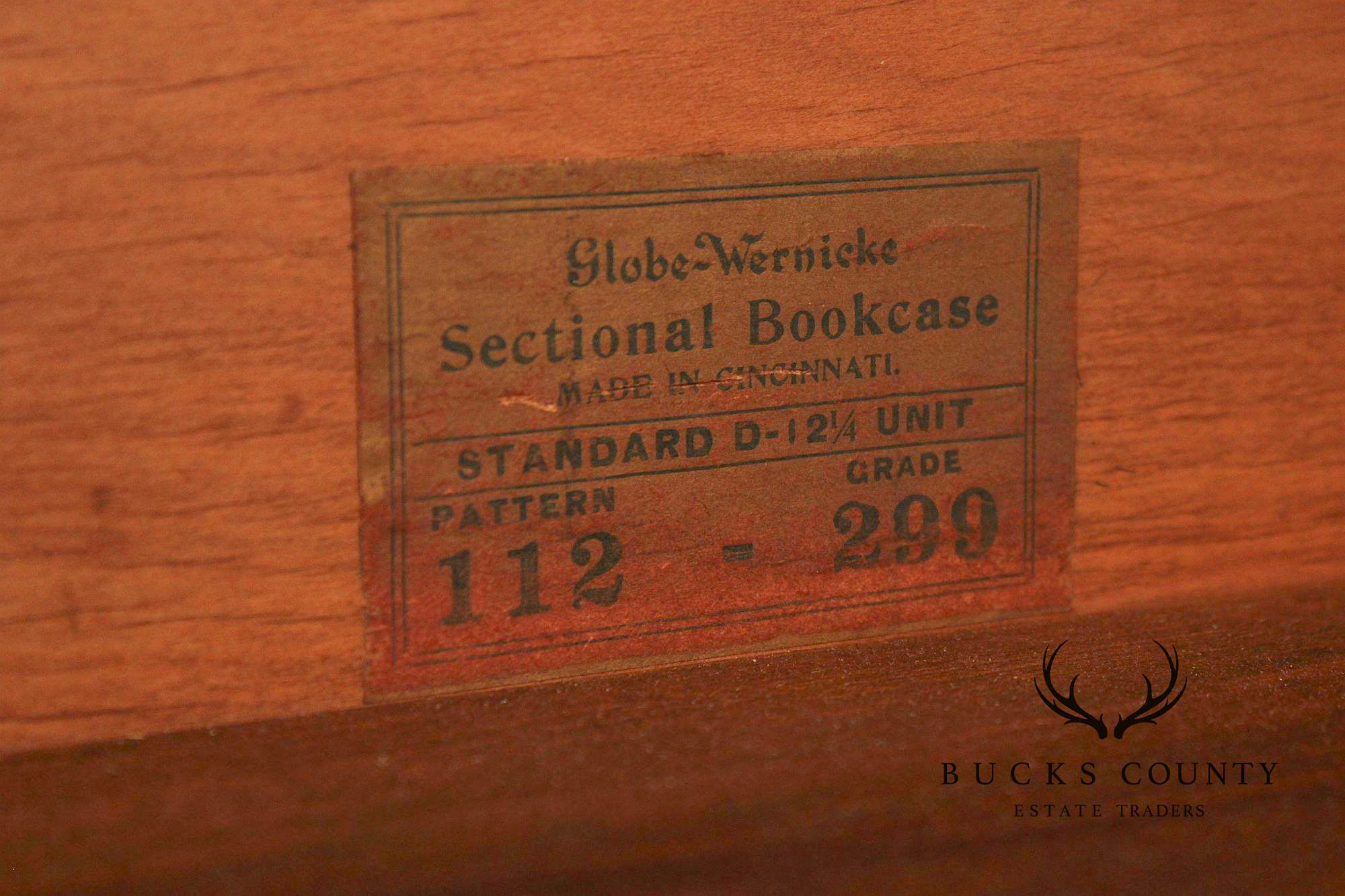 Globe Wernicke Antique Oak Three-Stack Barrister Bookcase