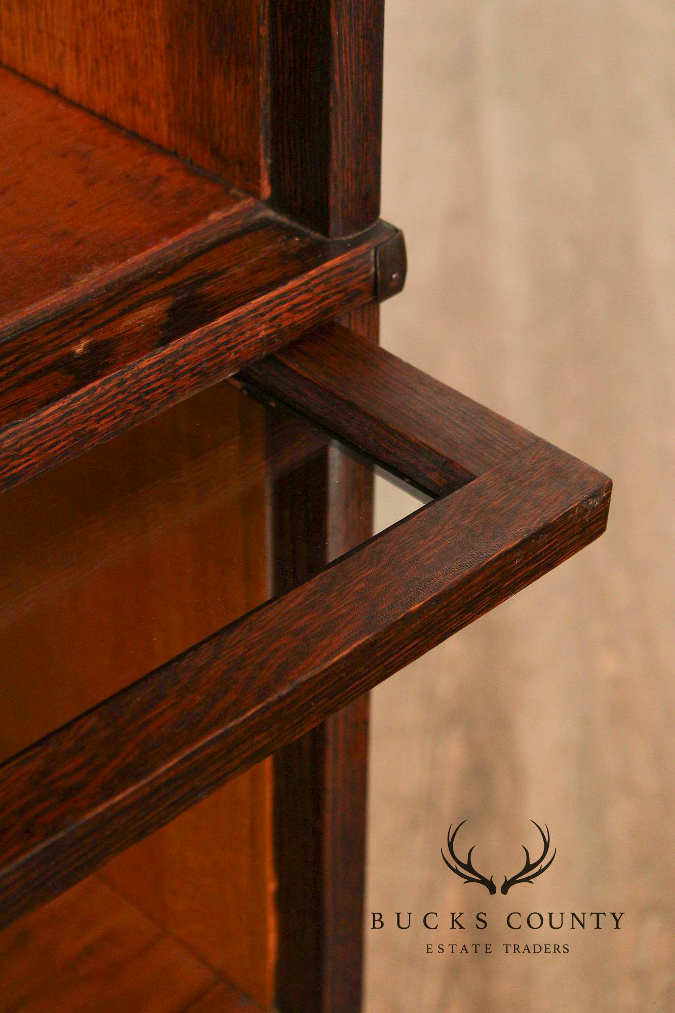 Globe Wernicke Antique Oak Three-Stack Barrister Bookcase