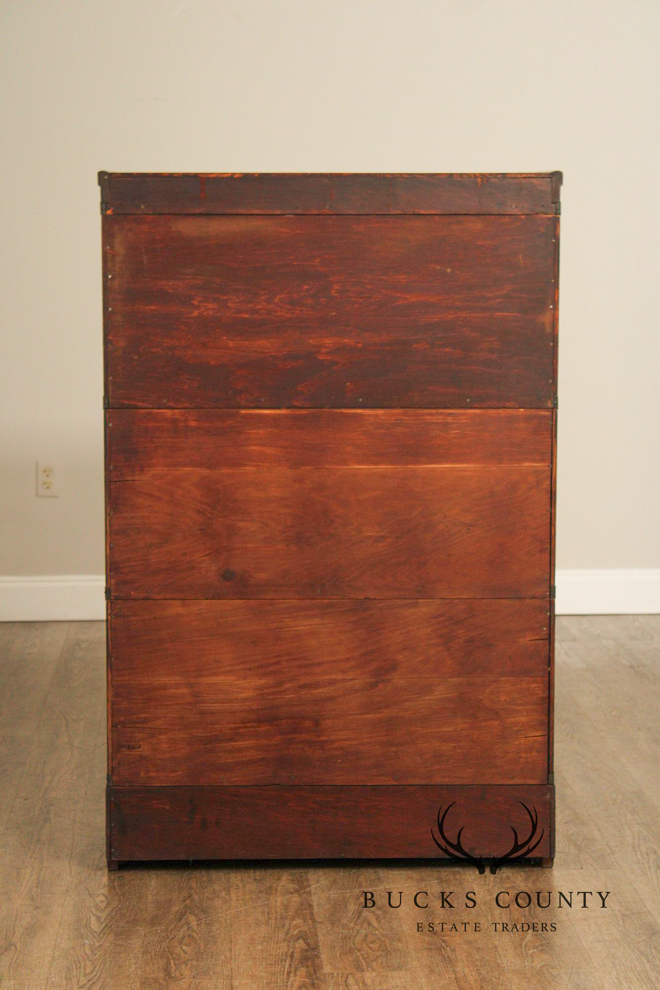 Globe Wernicke Antique Oak Three-Stack Barrister Bookcase