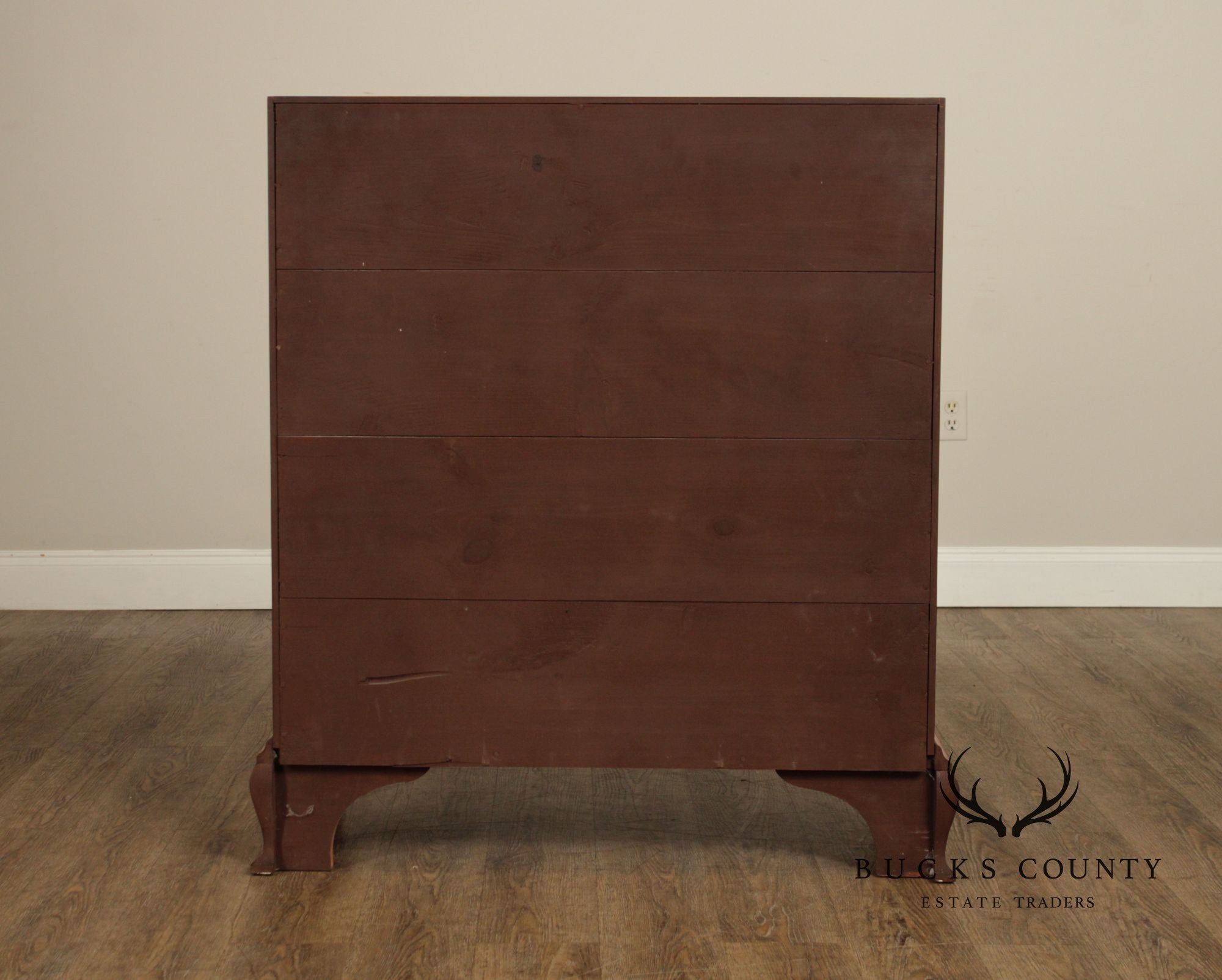 Eldred Wheeler Tiger Maple Chippendale Style Slant Front Desk