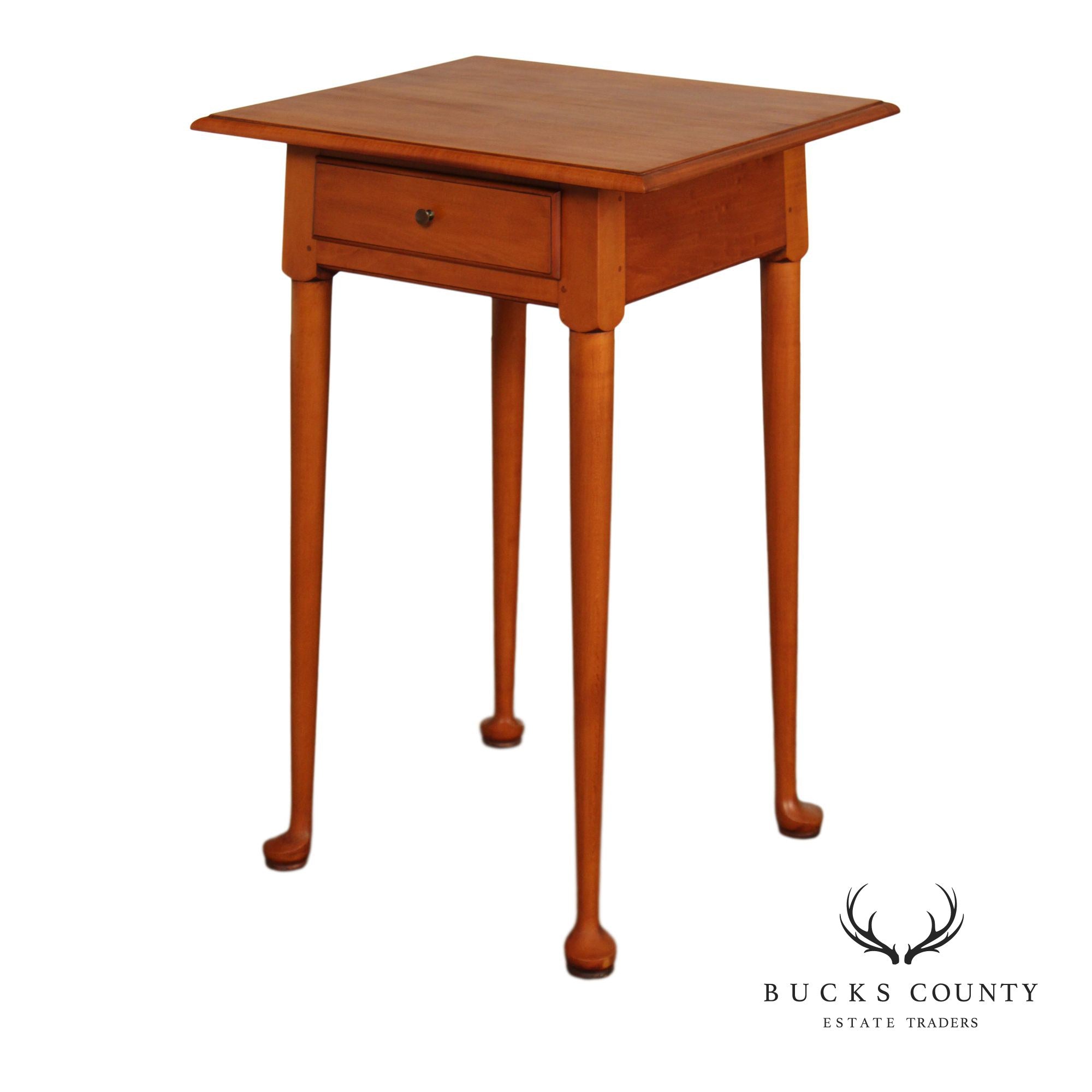 Eldred Wheeler Queen Anne Style Maple Side Table