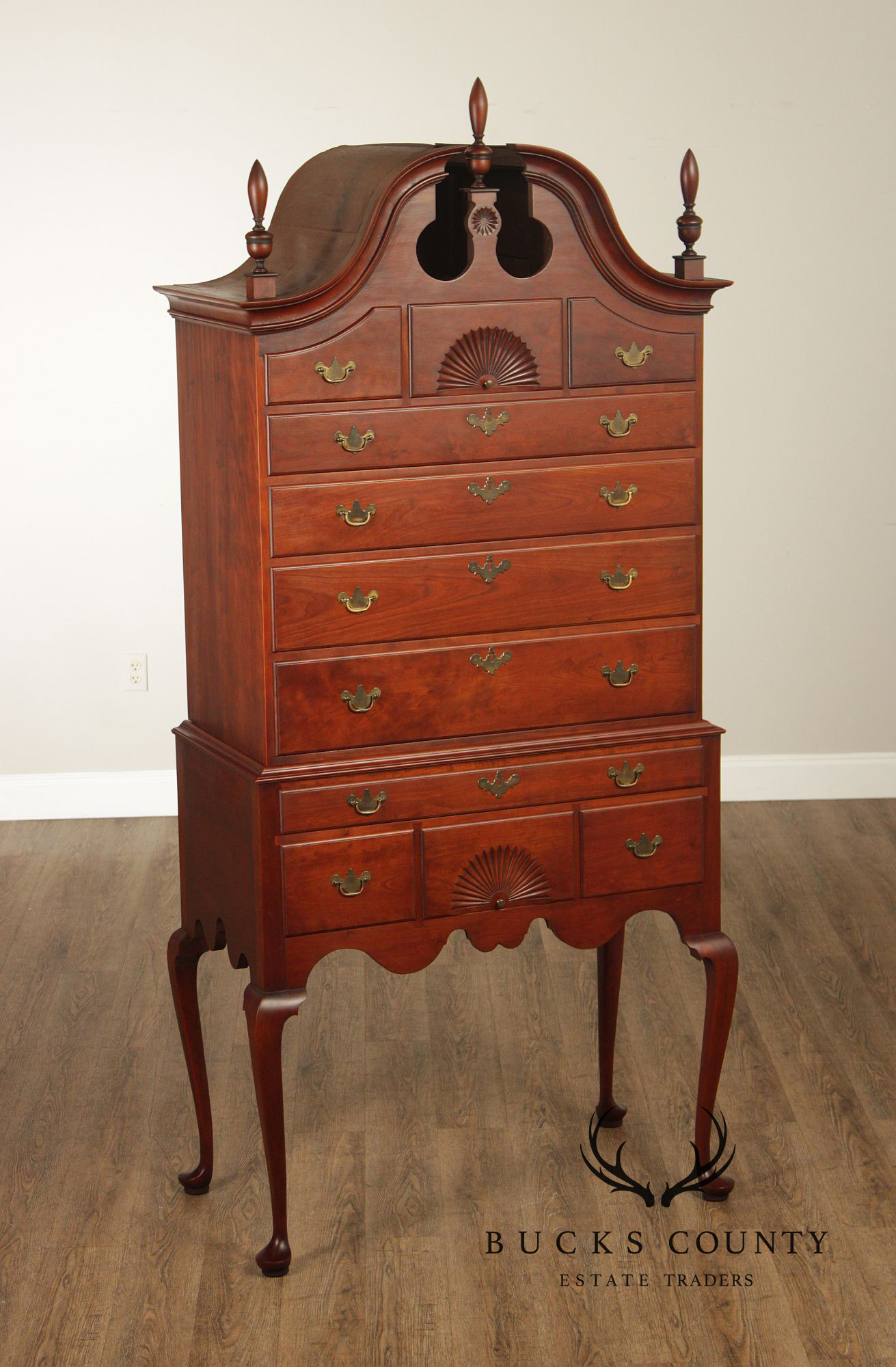 Eldred Wheeler Queen Anne Style Cherry Highboy