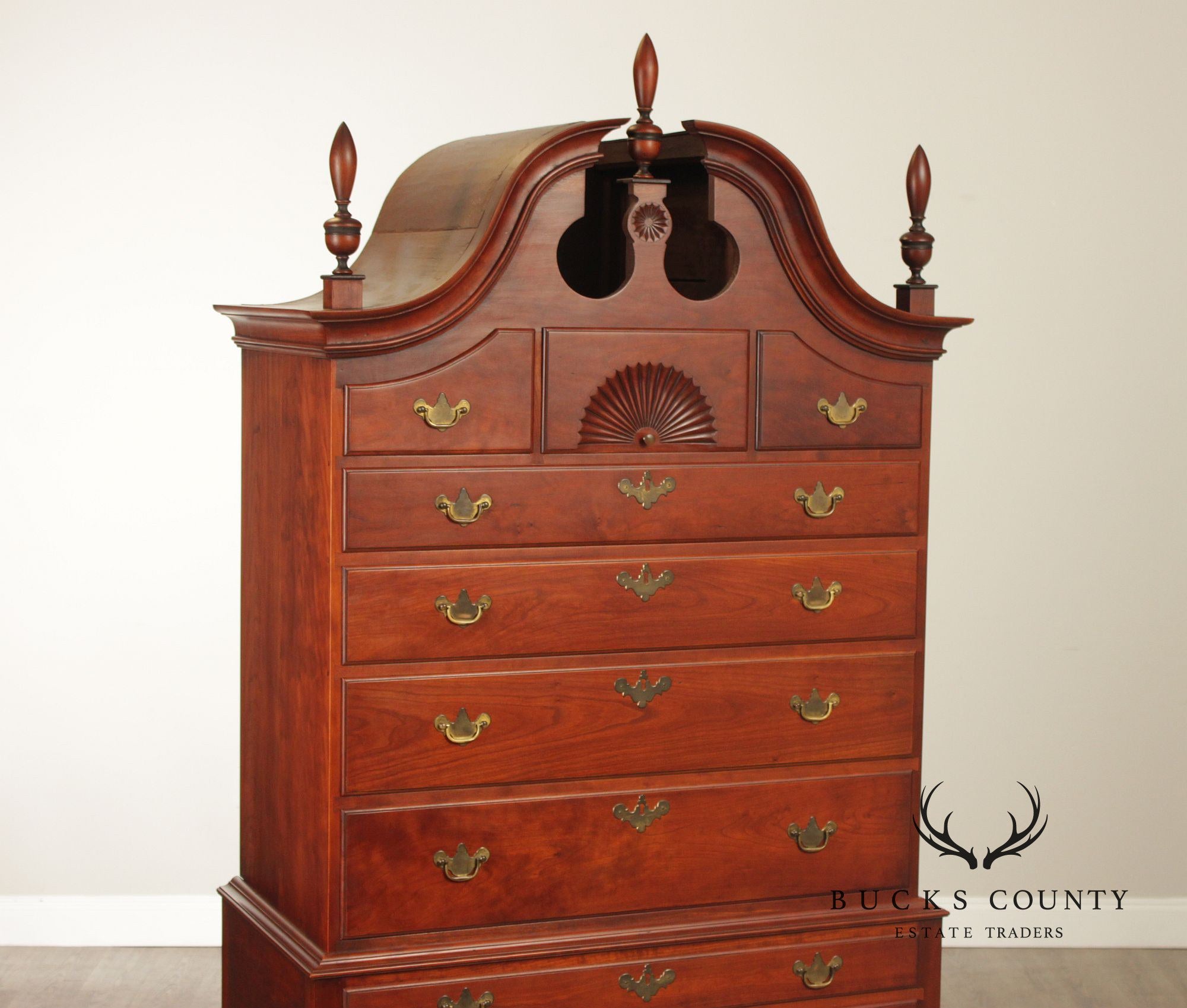 Eldred Wheeler Queen Anne Style Cherry Highboy