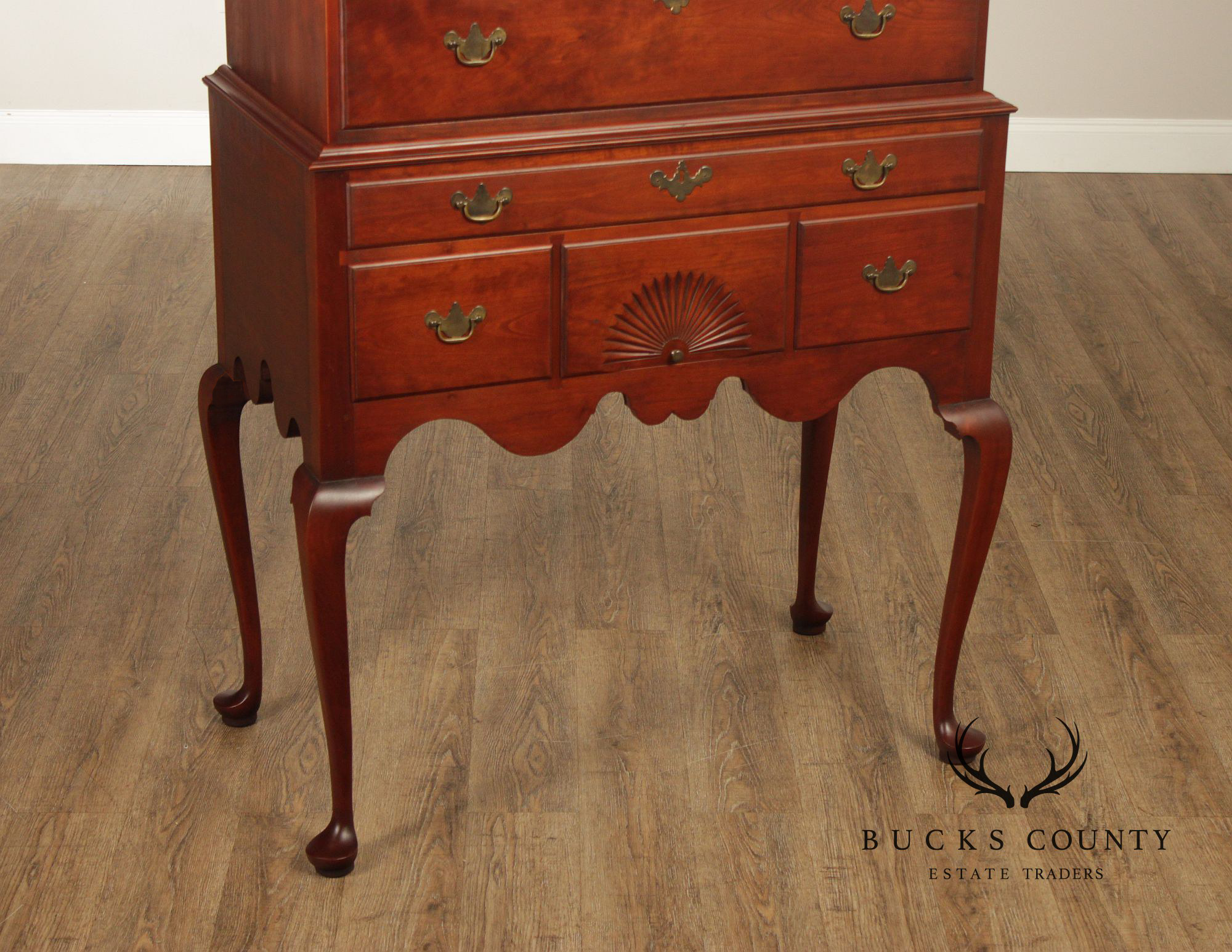 Eldred Wheeler Queen Anne Style Cherry Highboy