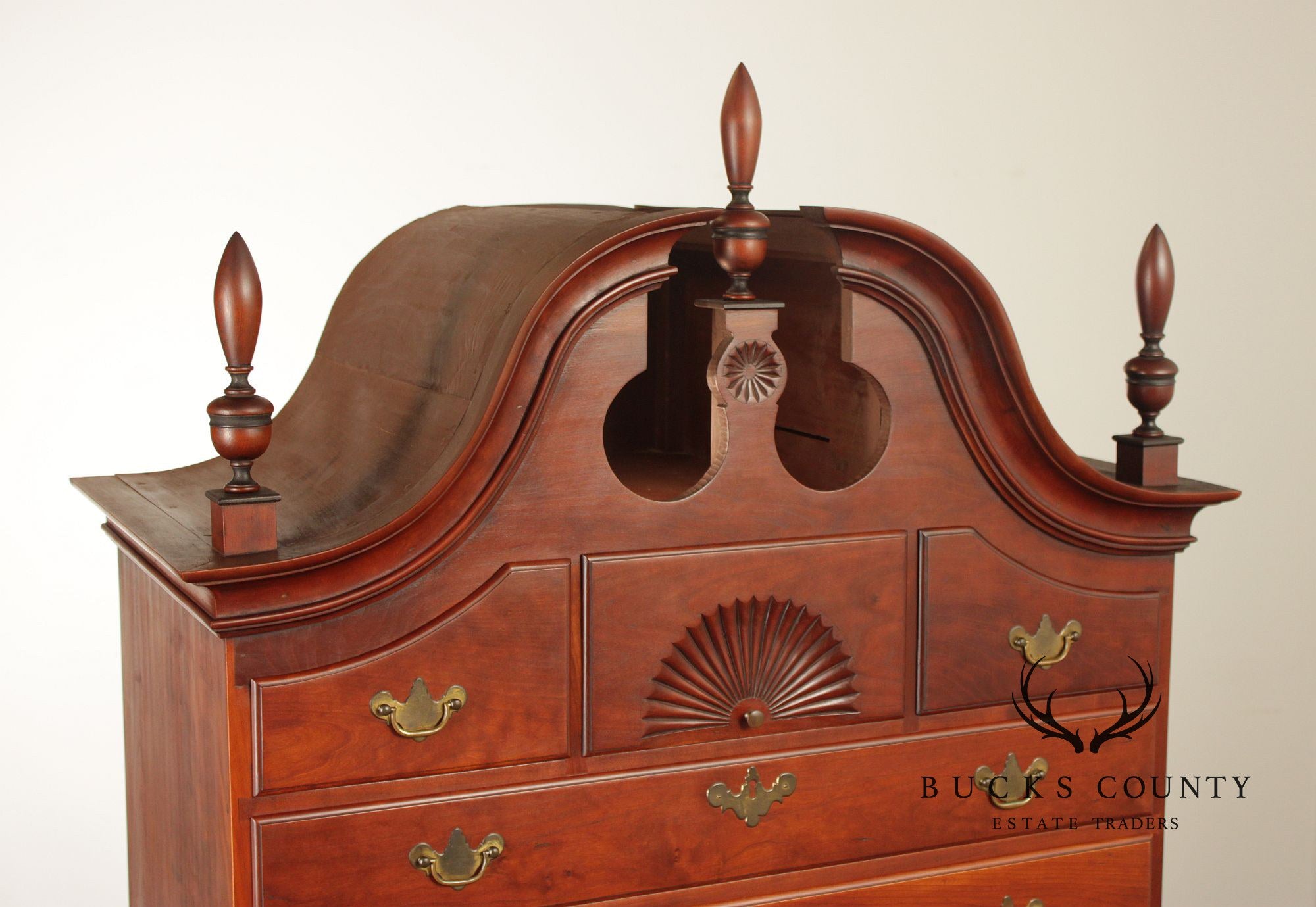 Eldred Wheeler Queen Anne Style Cherry Highboy