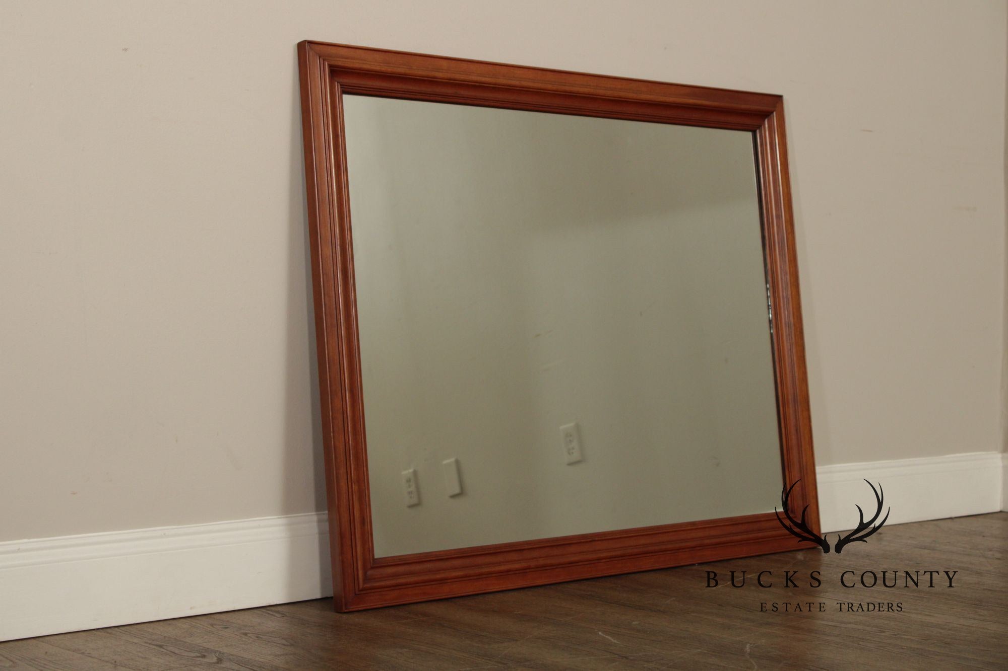 Kling Furniture Vintage Cherry Frame Rectangular Wall Mirror
