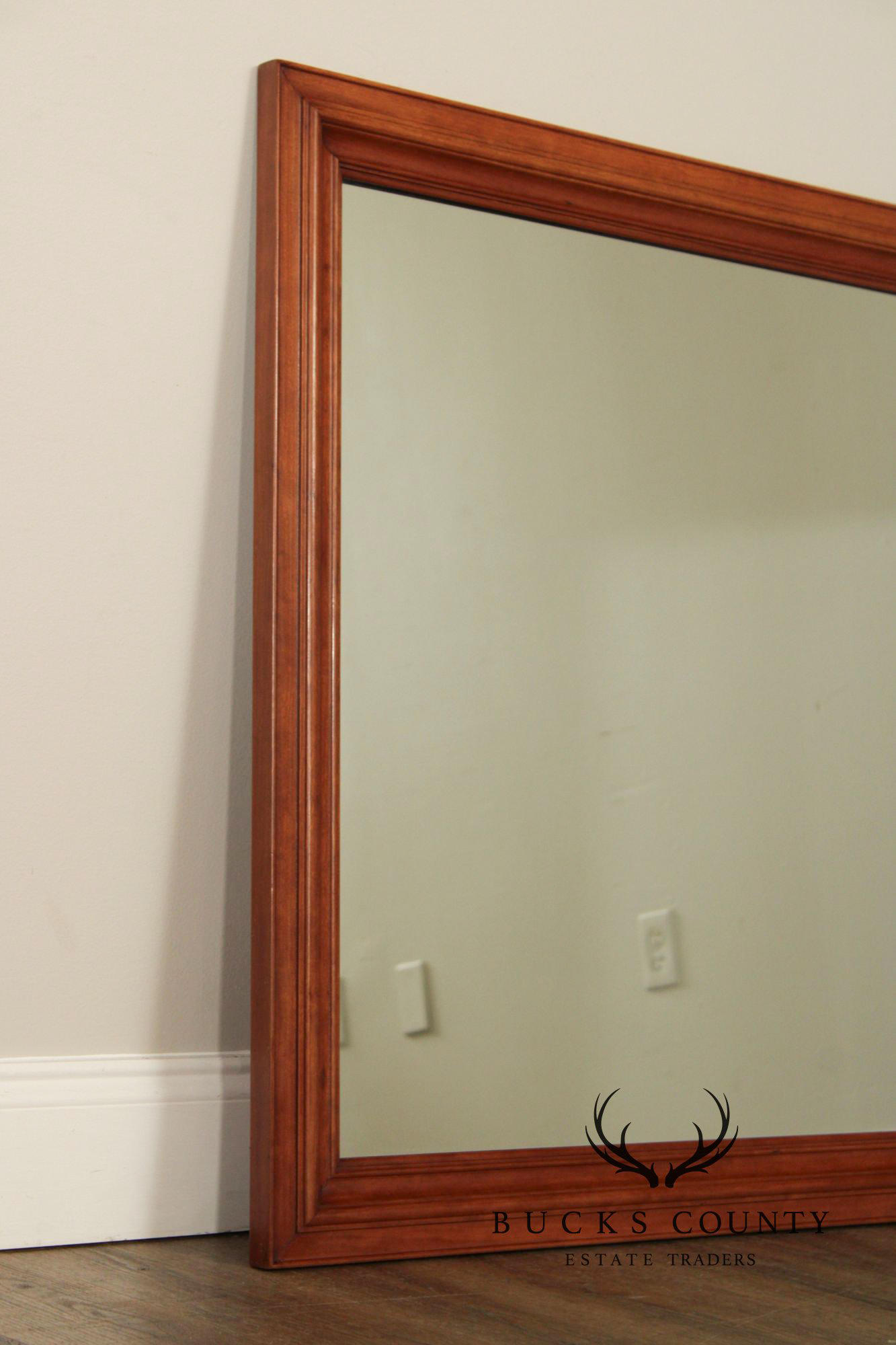 Kling Furniture Vintage Cherry Frame Rectangular Wall Mirror