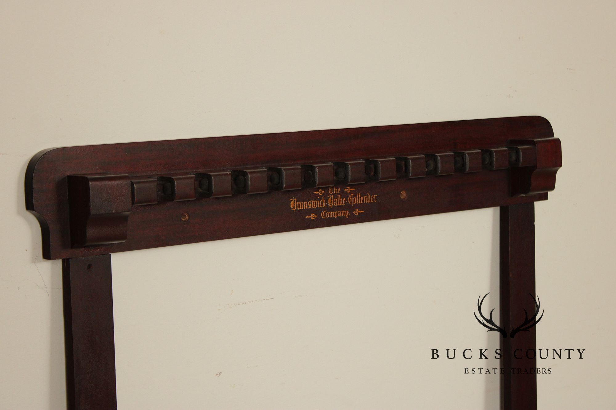 Antique Brunswick Balke Collender Company Billiards Cue Rack