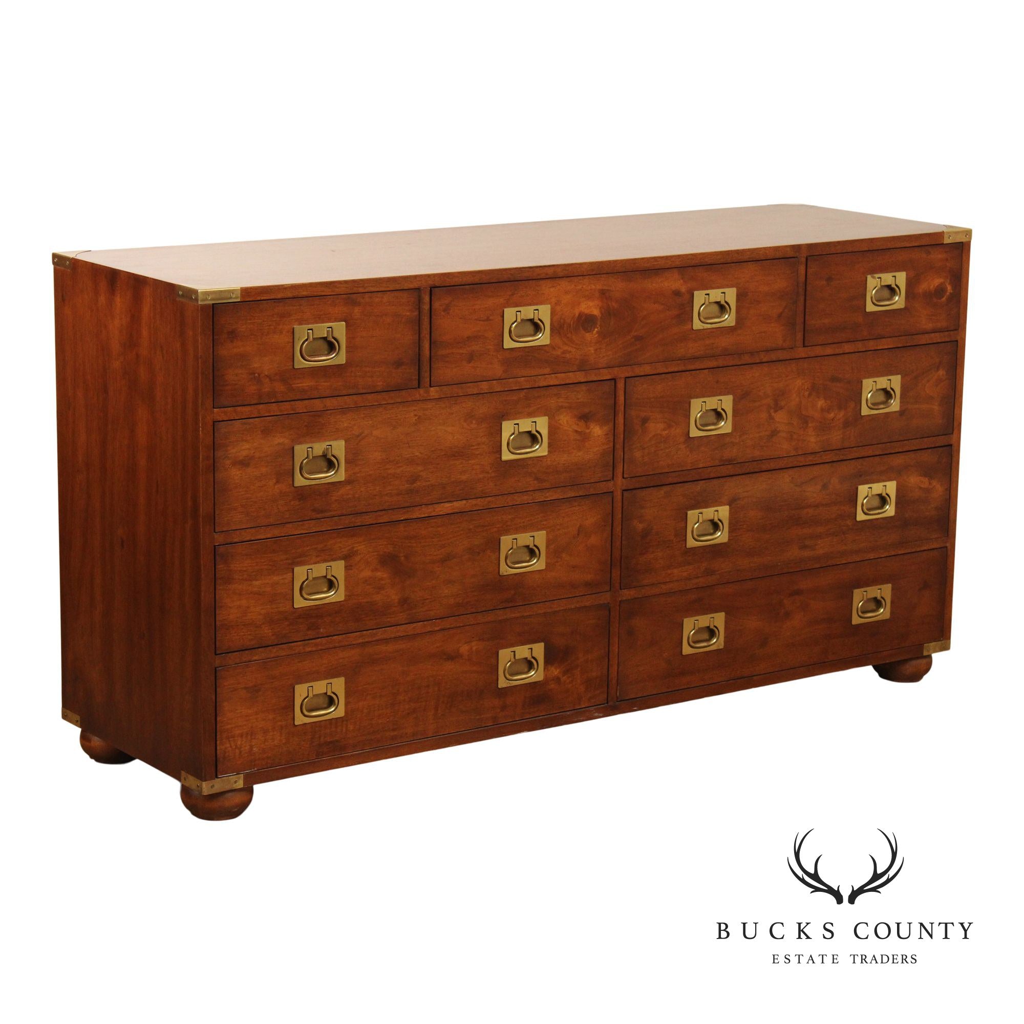 Henredon 'Regiment' Campaign Style Long Dresser