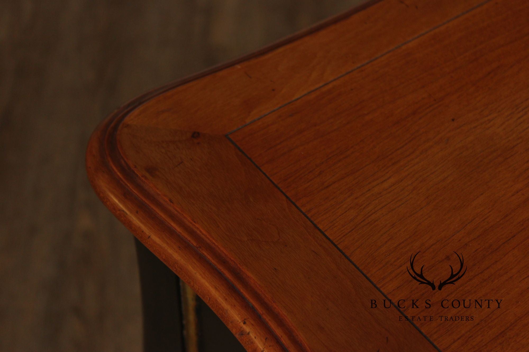 Kindel French Louis XV Style Ebonized Writing Desk