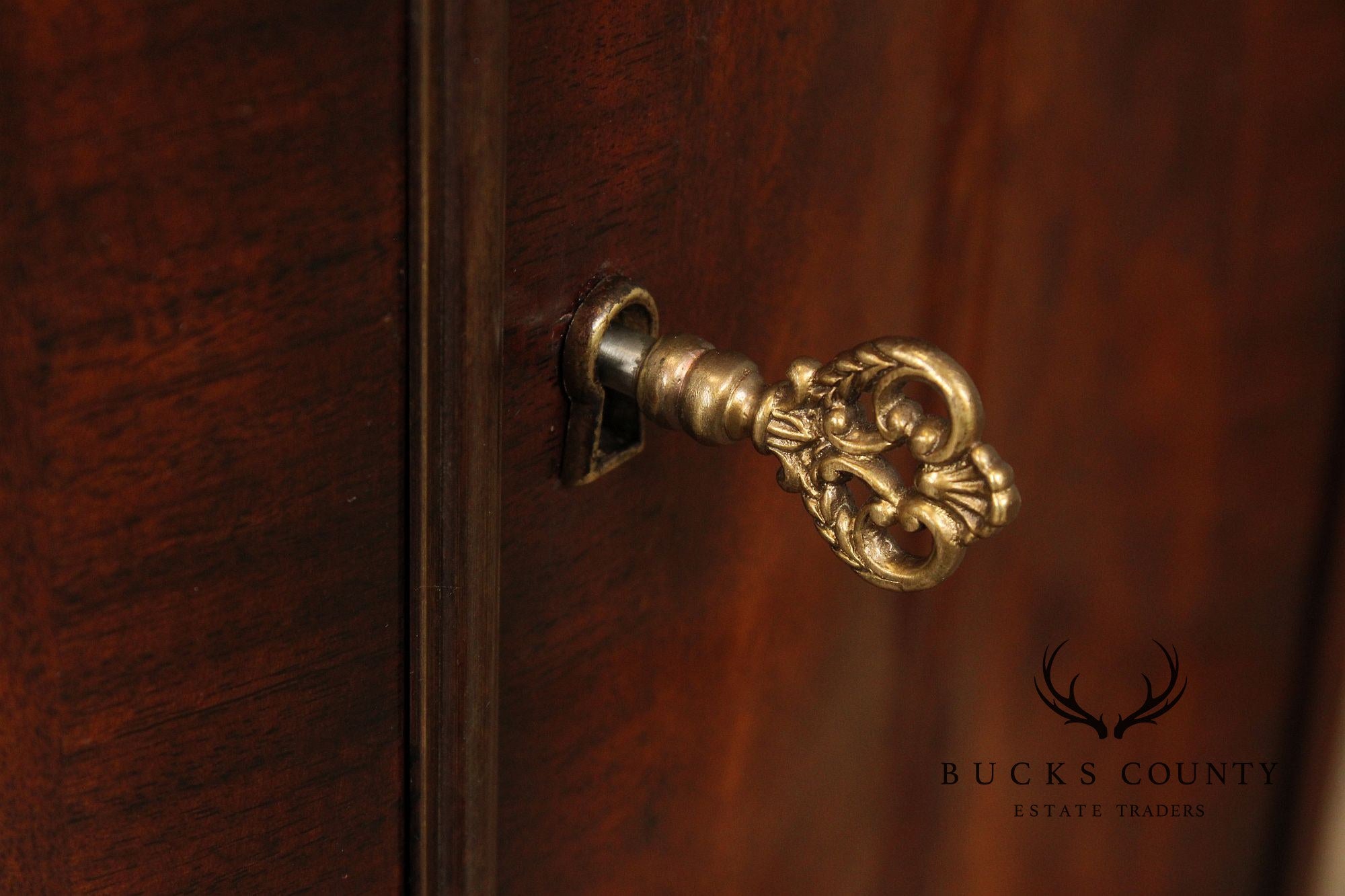 Theodore Alexander Regency Style Mahogany Cabinet