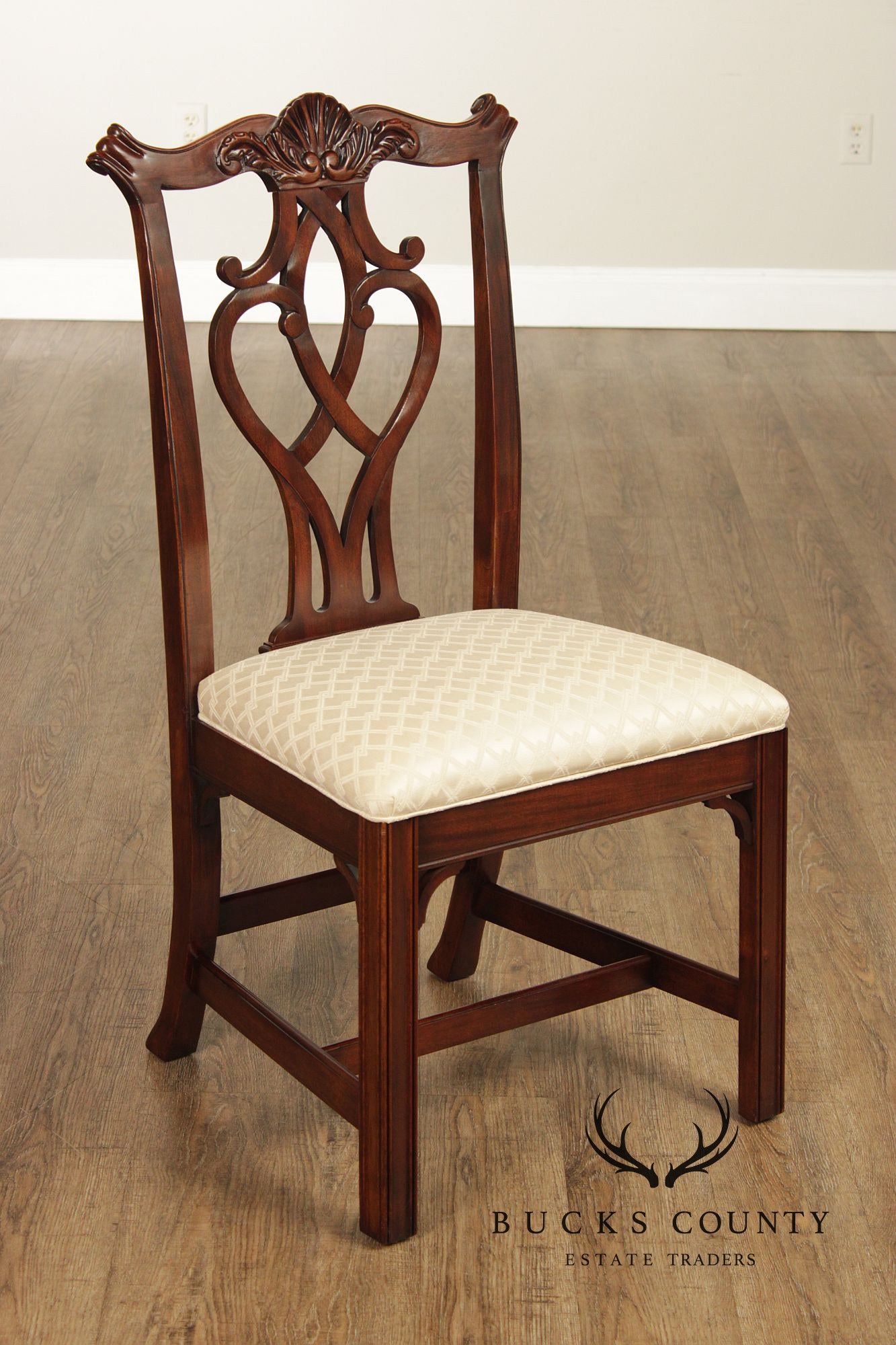 Pennsylvania Classics Set Of Four Chippendale Style Mahogany Dining Chairs