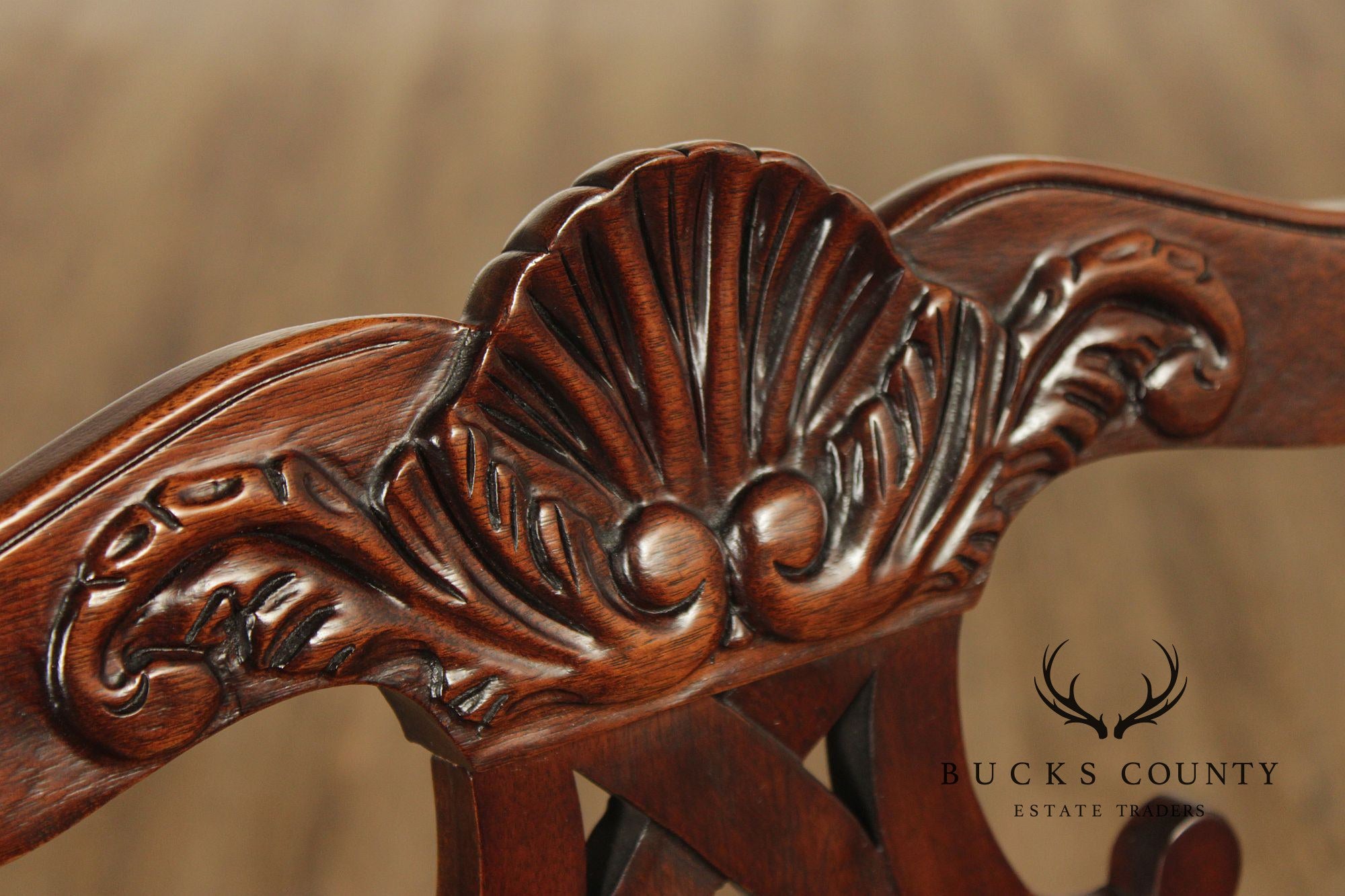Pennsylvania Classics Set Of Four Chippendale Style Mahogany Dining Chairs