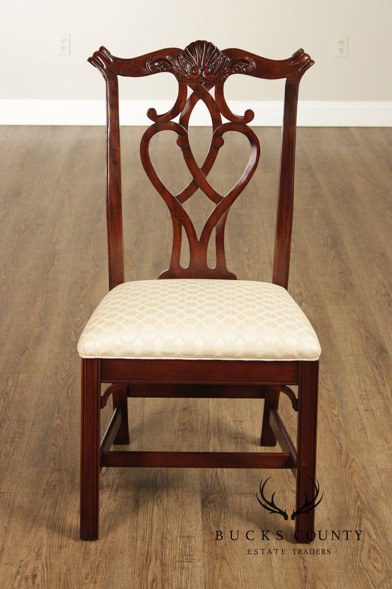 Pennsylvania Classics Set Of Four Chippendale Style Mahogany Dining Chairs