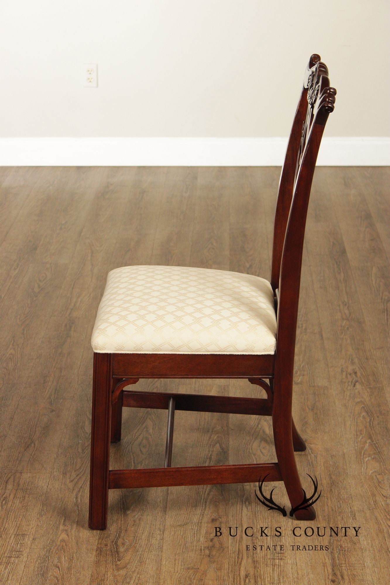Pennsylvania Classics Set Of Four Chippendale Style Mahogany Dining Chairs