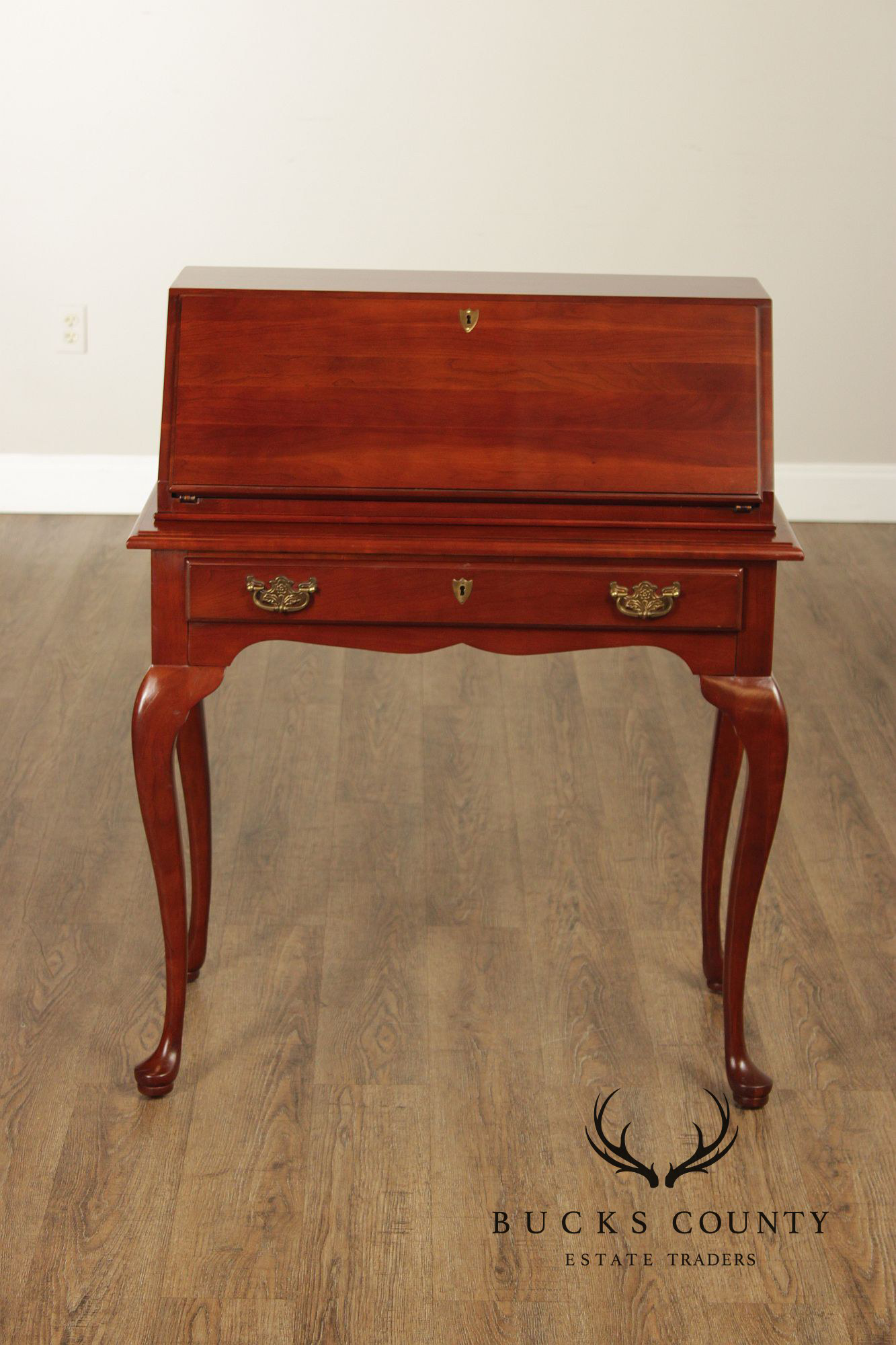 Monitor Furniture Queen Anne Style Cherry Slant-Front Writing Desk