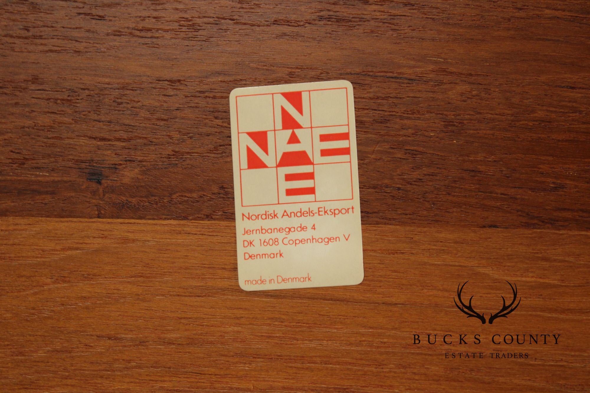 Mid-Century Danish Modern Teak 6-Drawer Desktop Organizer By N.A.E.