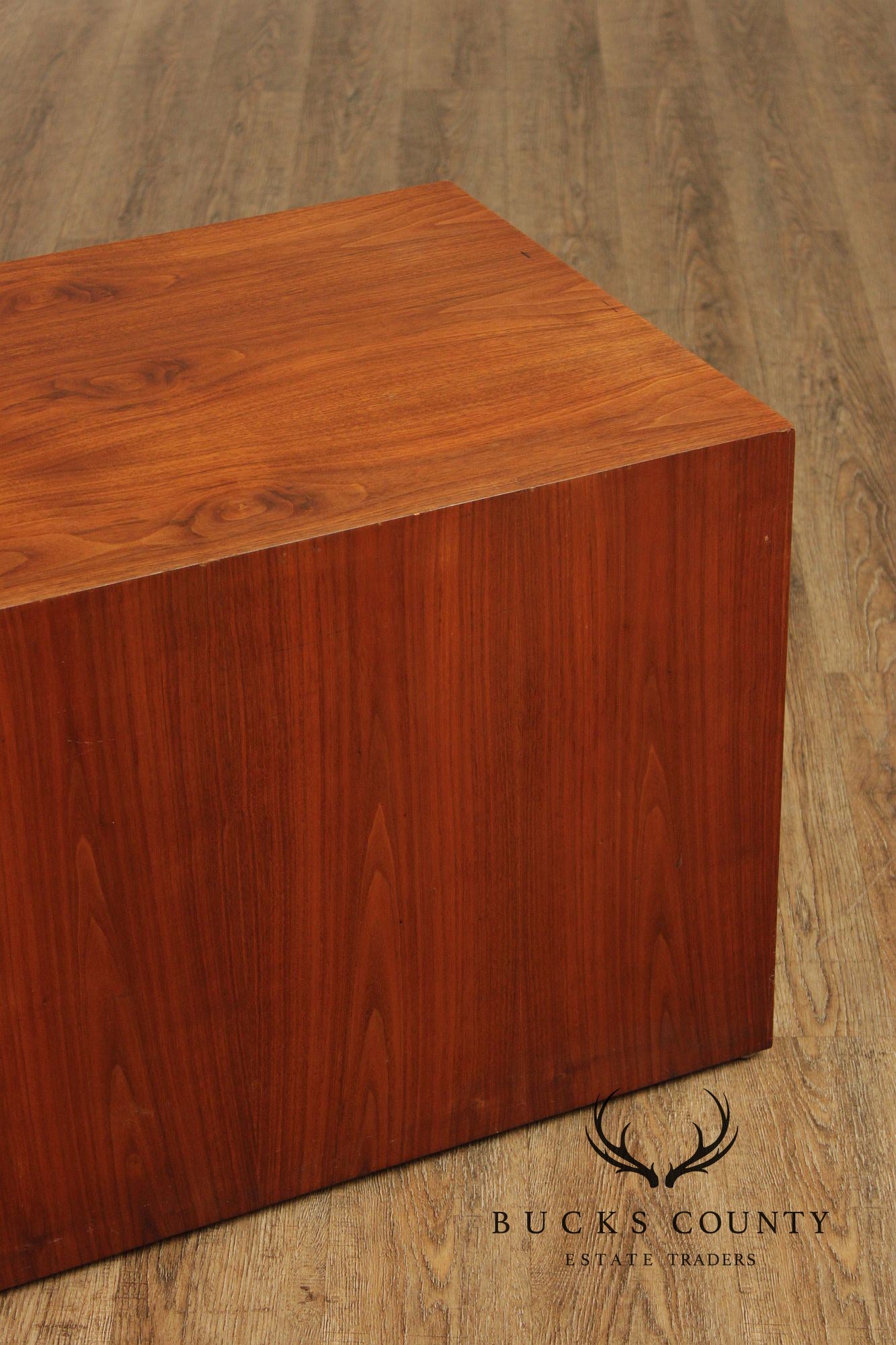 Mid-Century Modern Walnut Rectangular Coffee Table