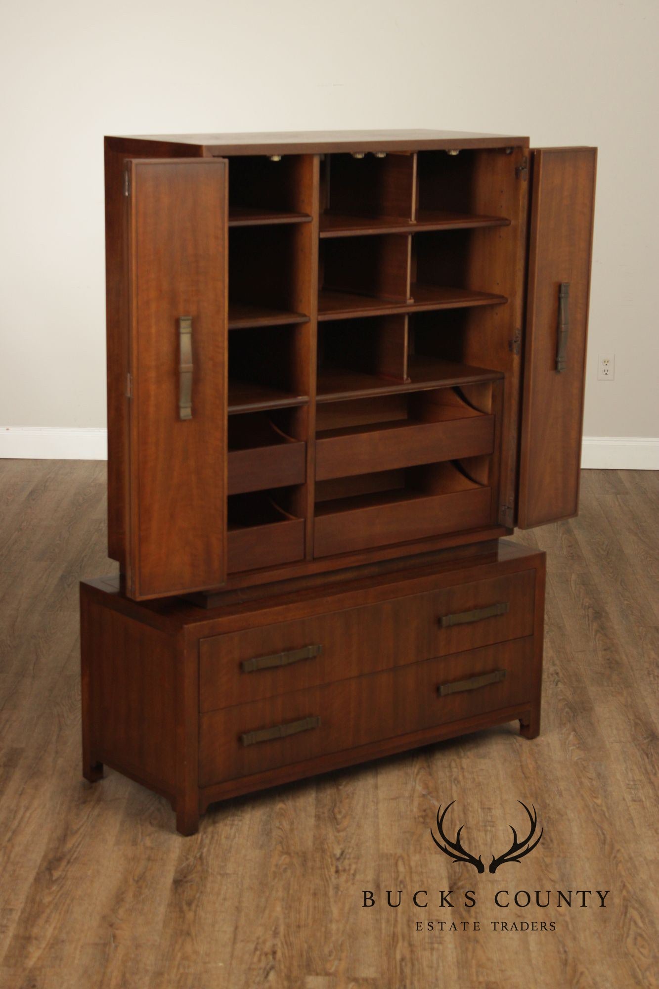 Heritage Mid-Century Modern Walnut Gentleman's Chest