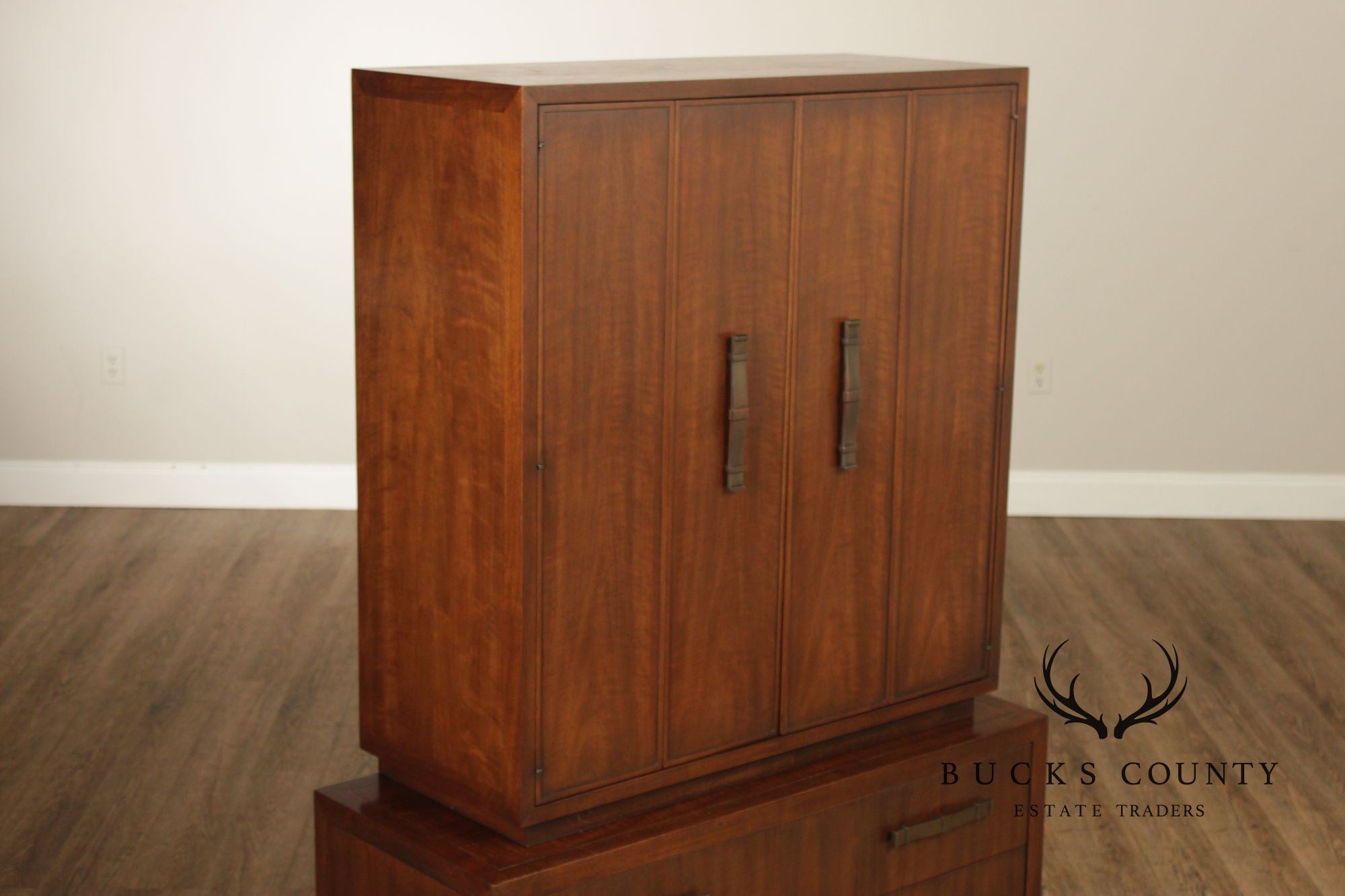Heritage Mid-Century Modern Walnut Gentleman's Chest